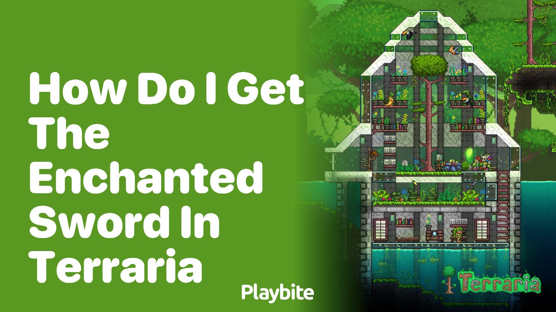 How do I get the Enchanted Sword in Terraria?