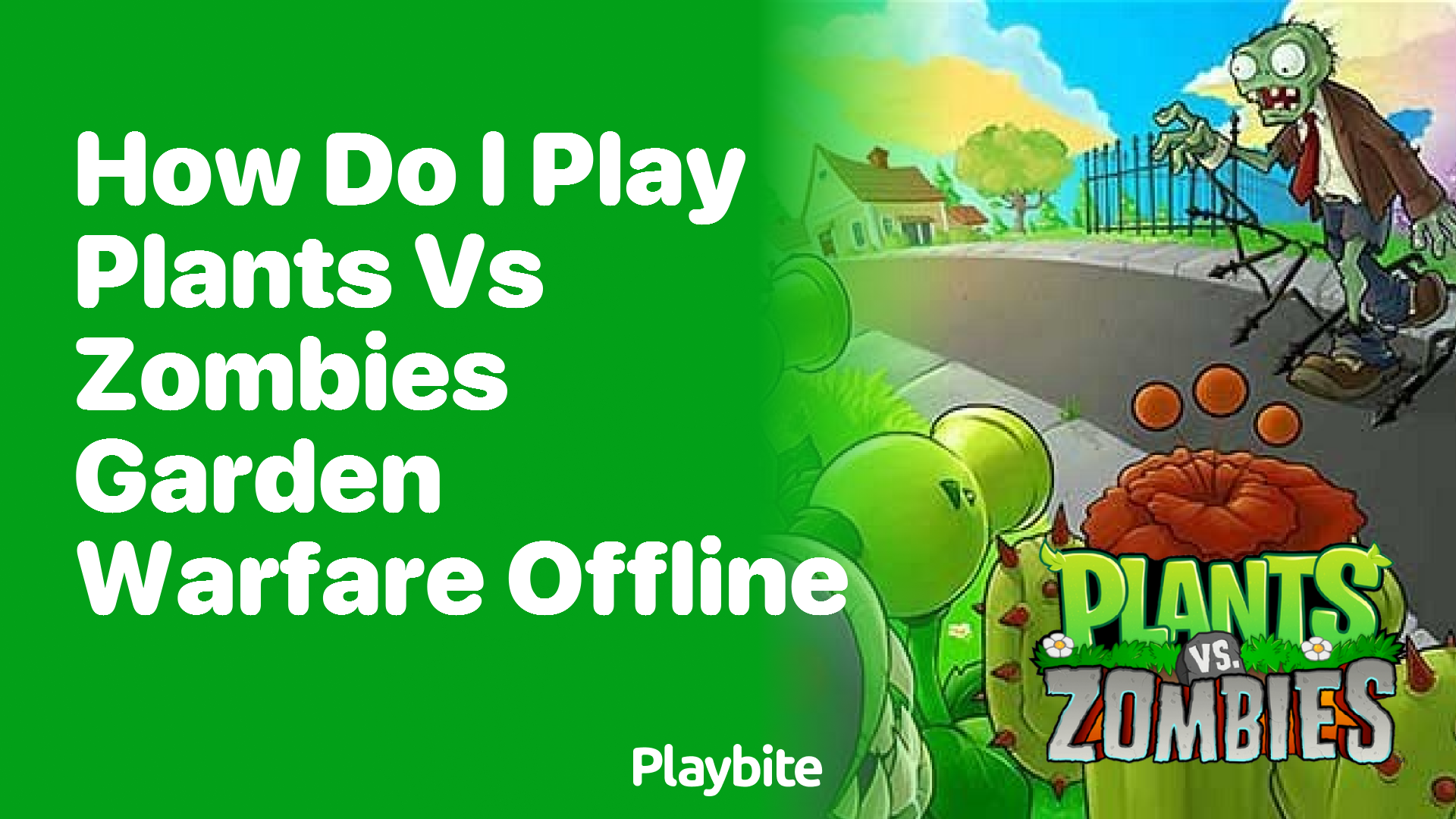 Is there an offline mode for Plants vs Zombies Garden Warfare?