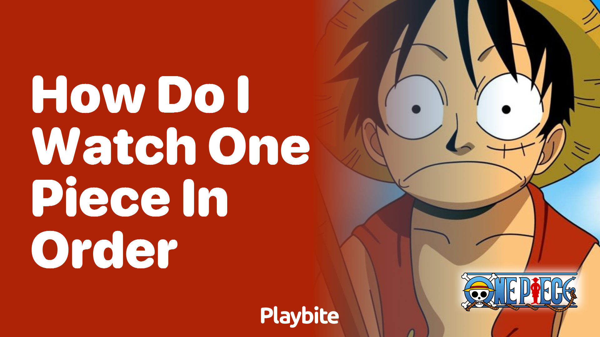 How Do I Watch One Piece in Order?