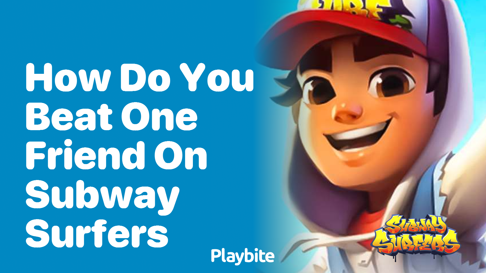 How do you beat a friend on Subway Surfers?