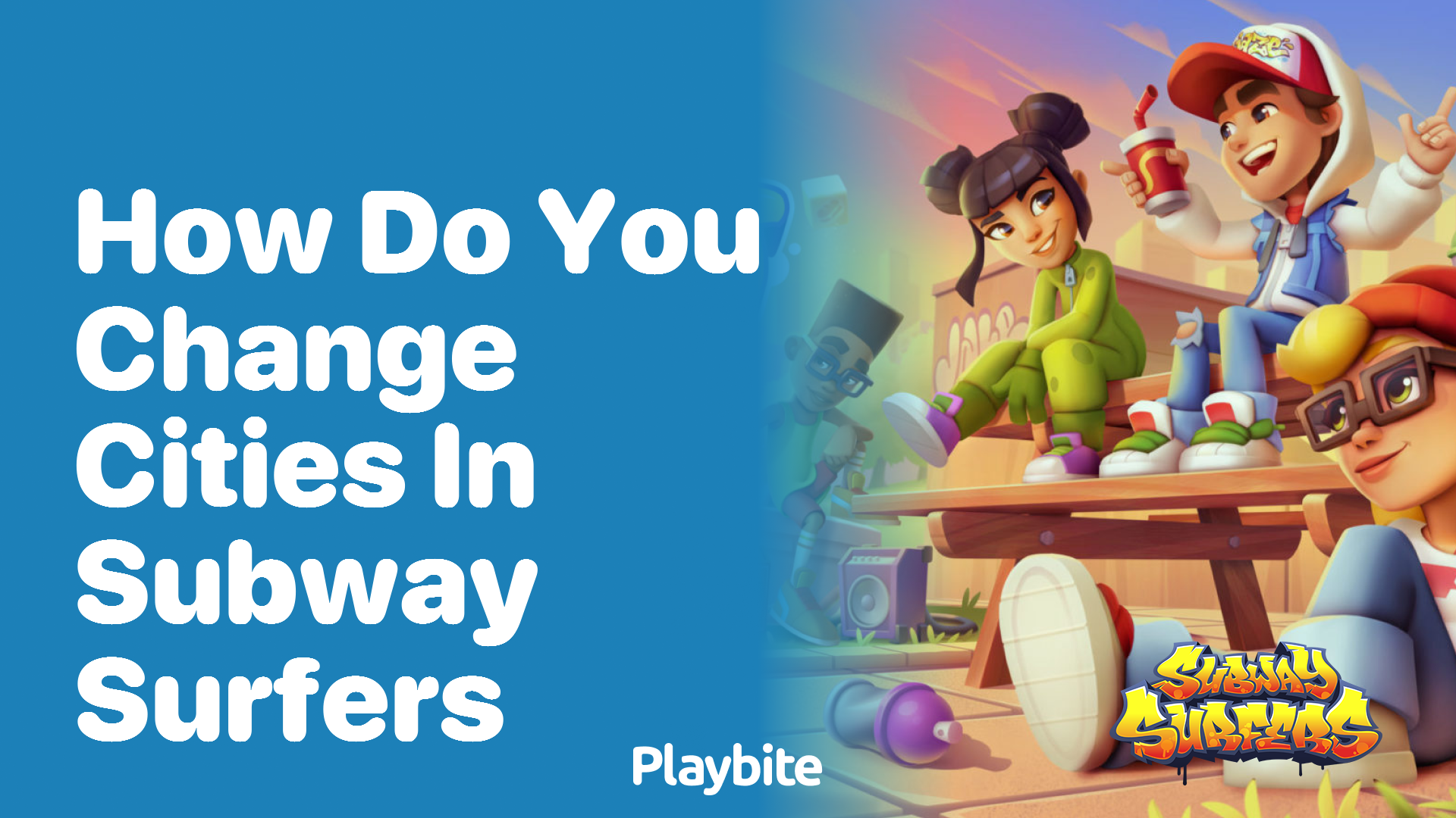 How do you change cities in Subway Surfers?