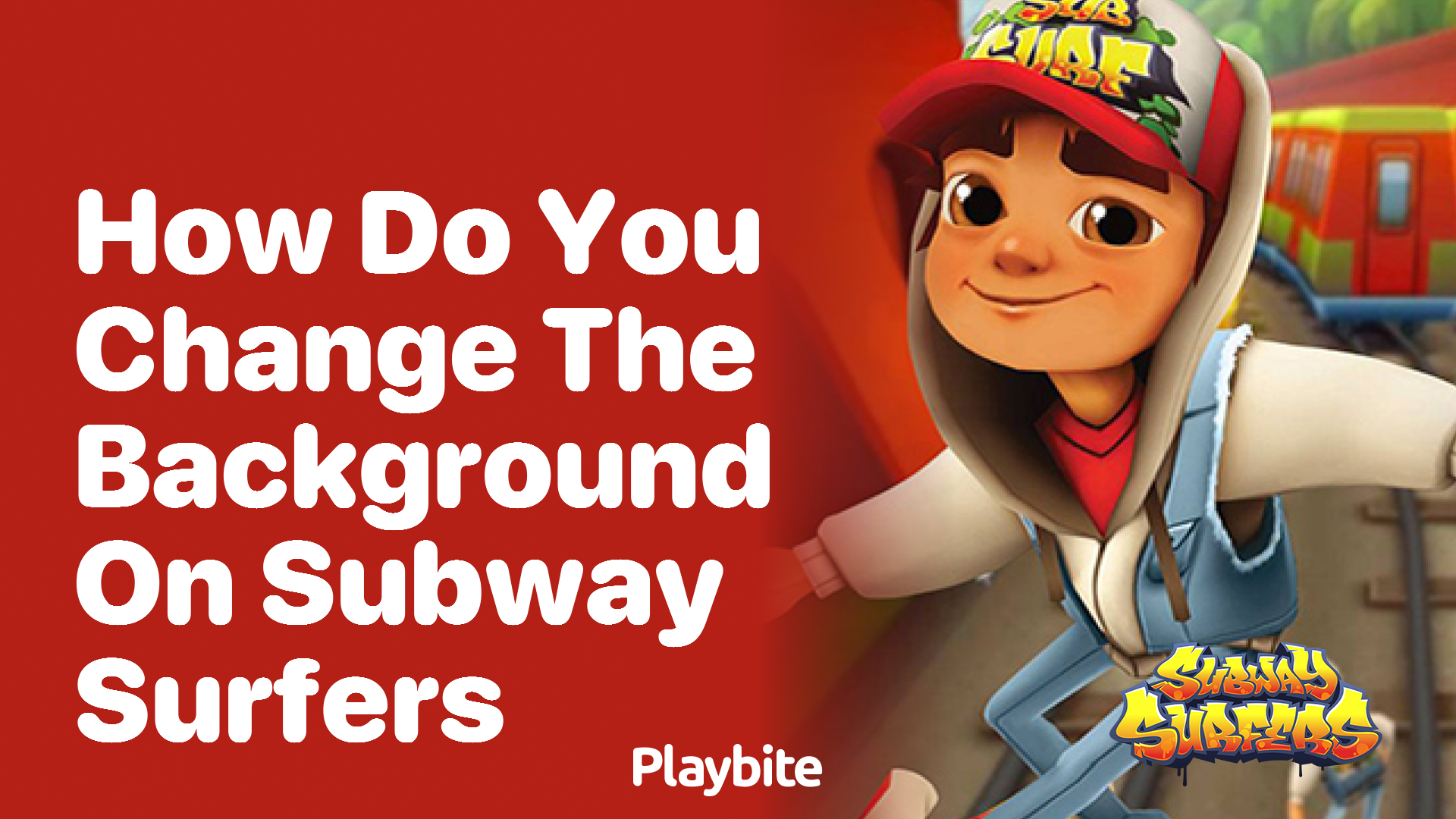 How do you change the background on Subway Surfers?