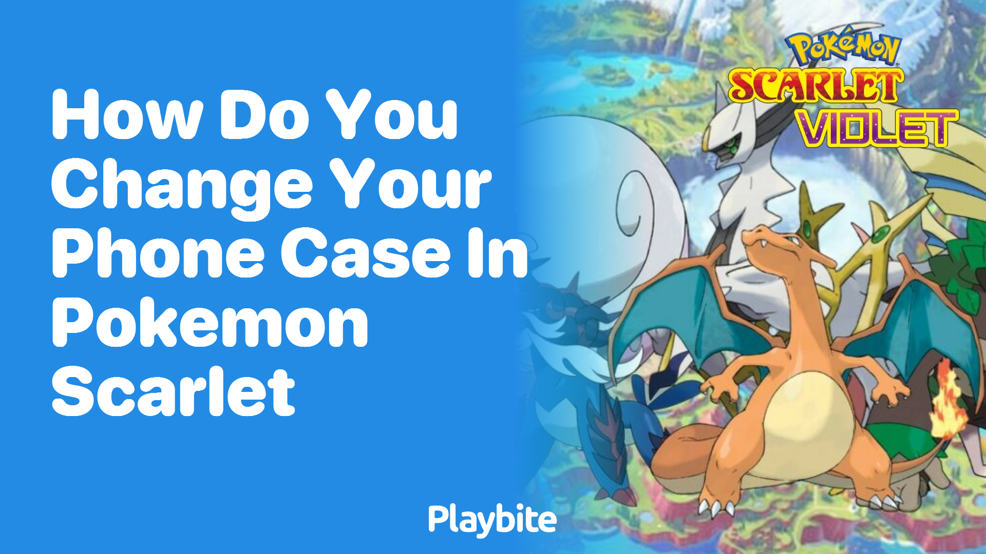 How do you change your phone case in Pokemon Scarlet Playbite