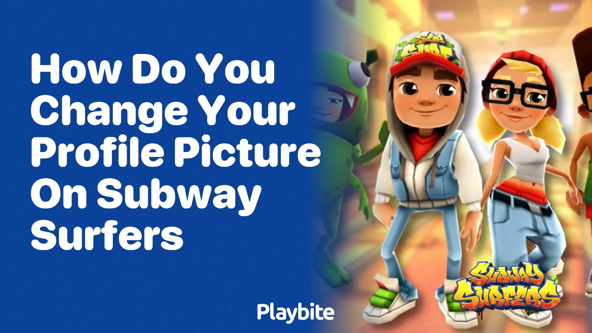 How do you change your profile picture on Subway Surfers?