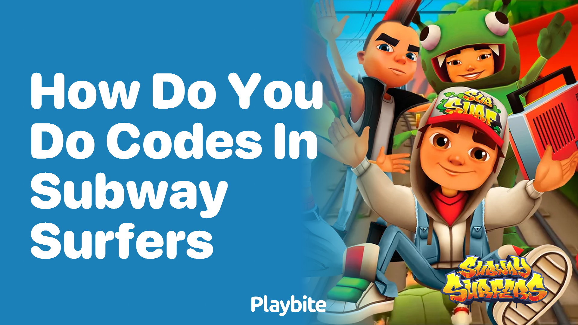 How do you enter codes in Subway Surfers?