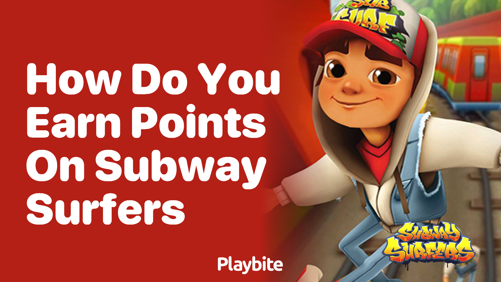 How do you earn points on Subway Surfers?