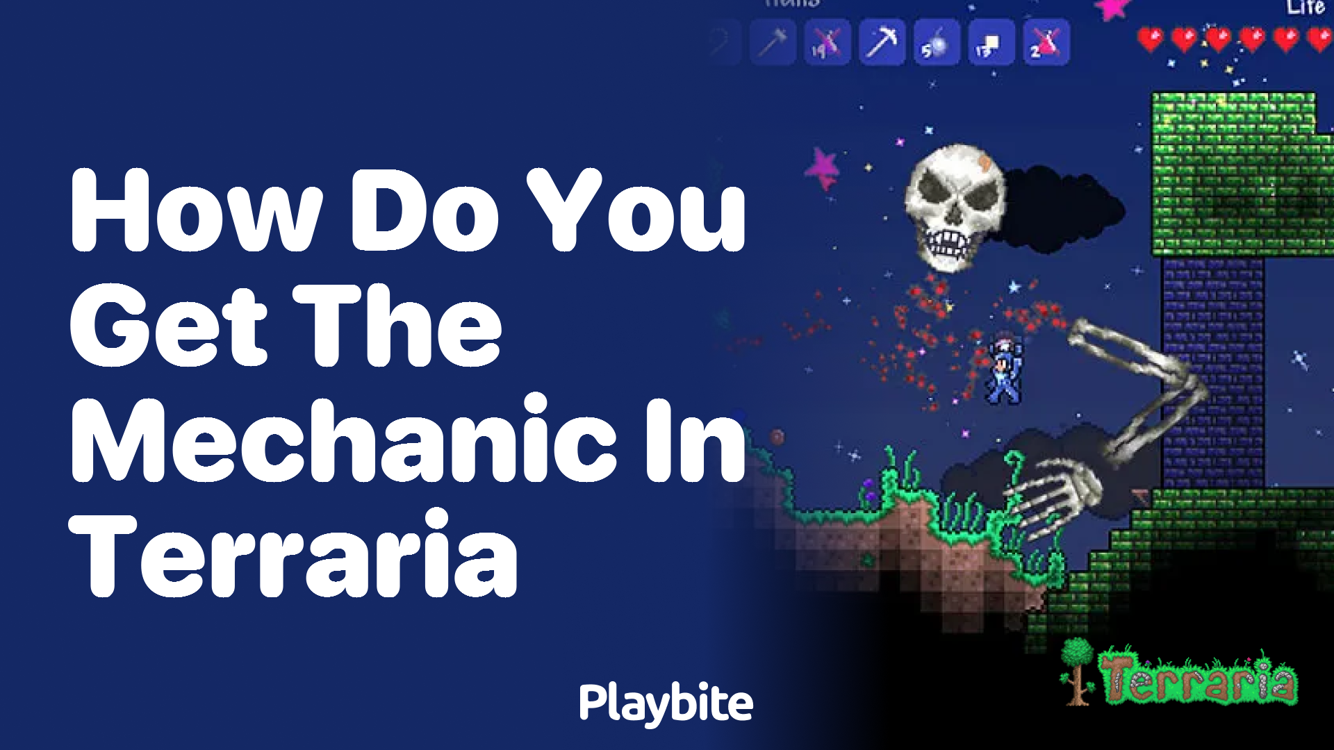 How do you get the Mechanic in Terraria?