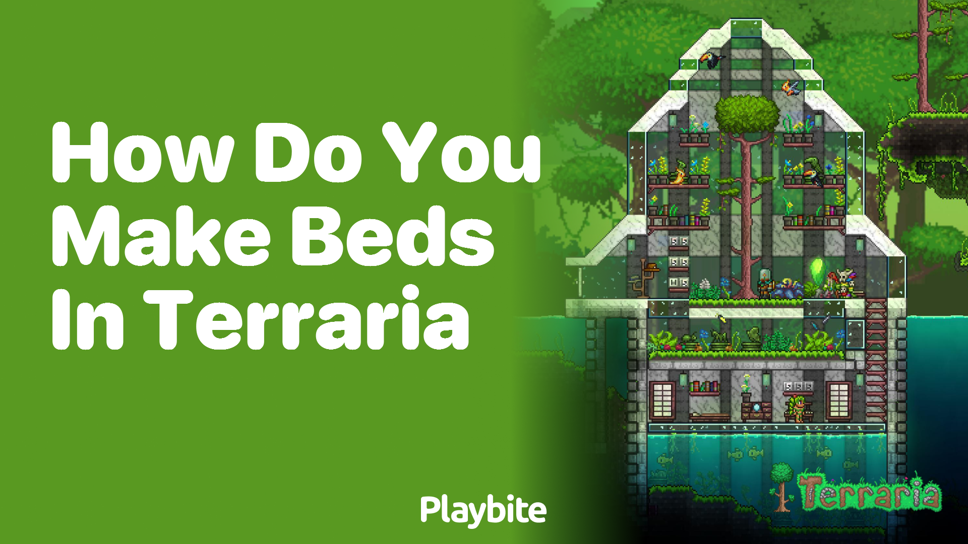 How do you make beds in Terraria?