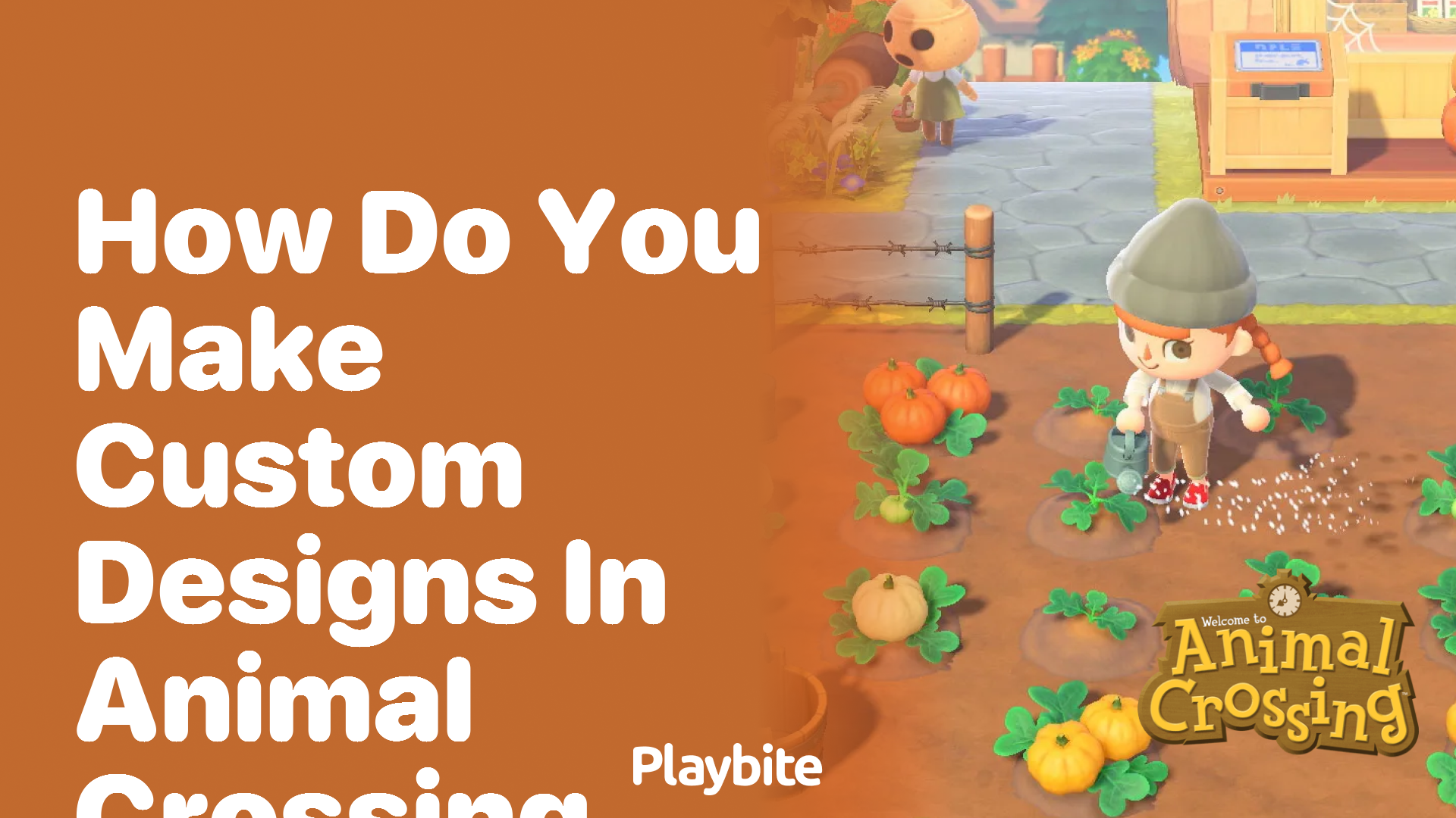 How do you make custom designs in Animal Crossing?