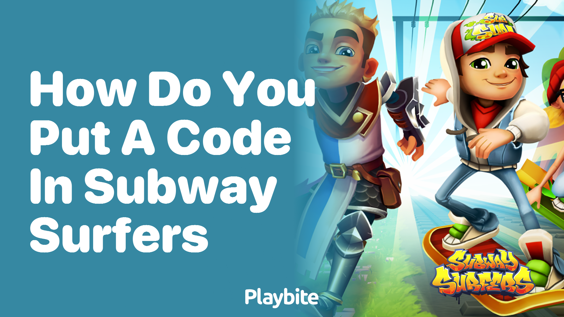 How do you put a code in Subway Surfers?