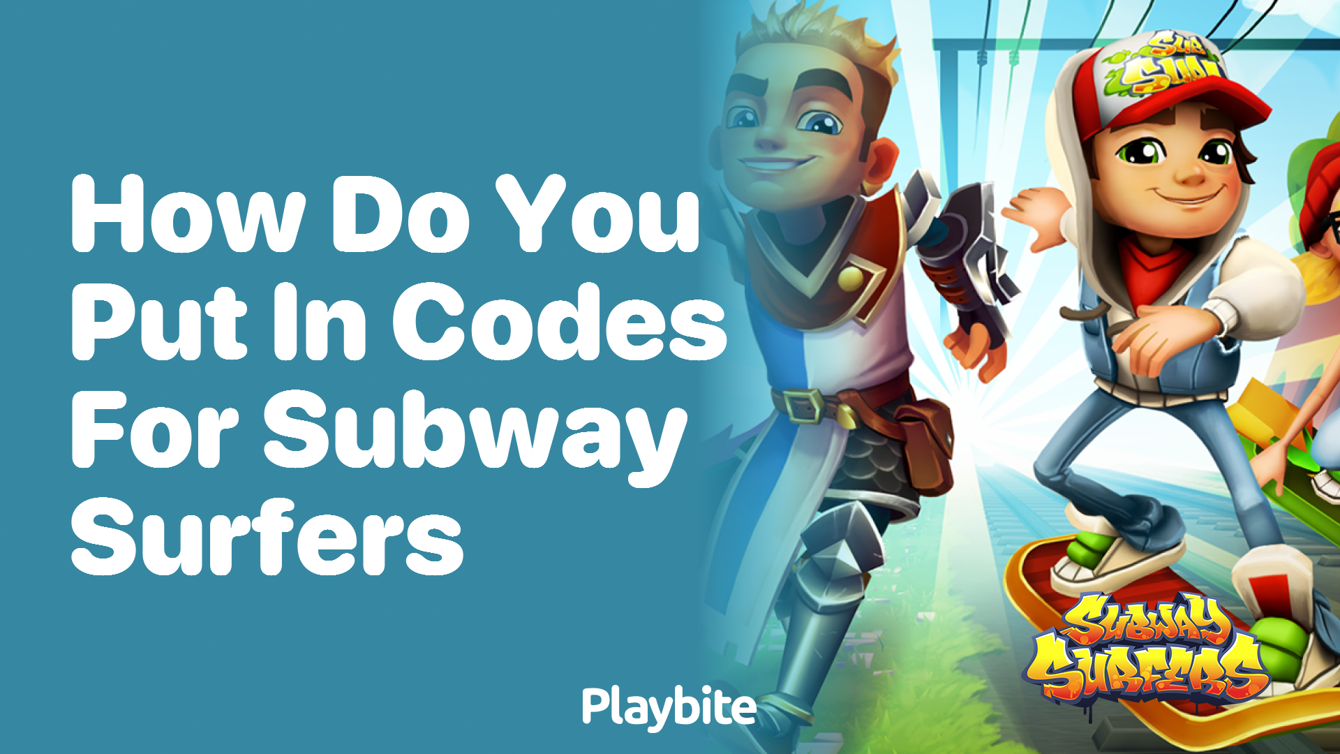 How do you put in codes for Subway Surfers?