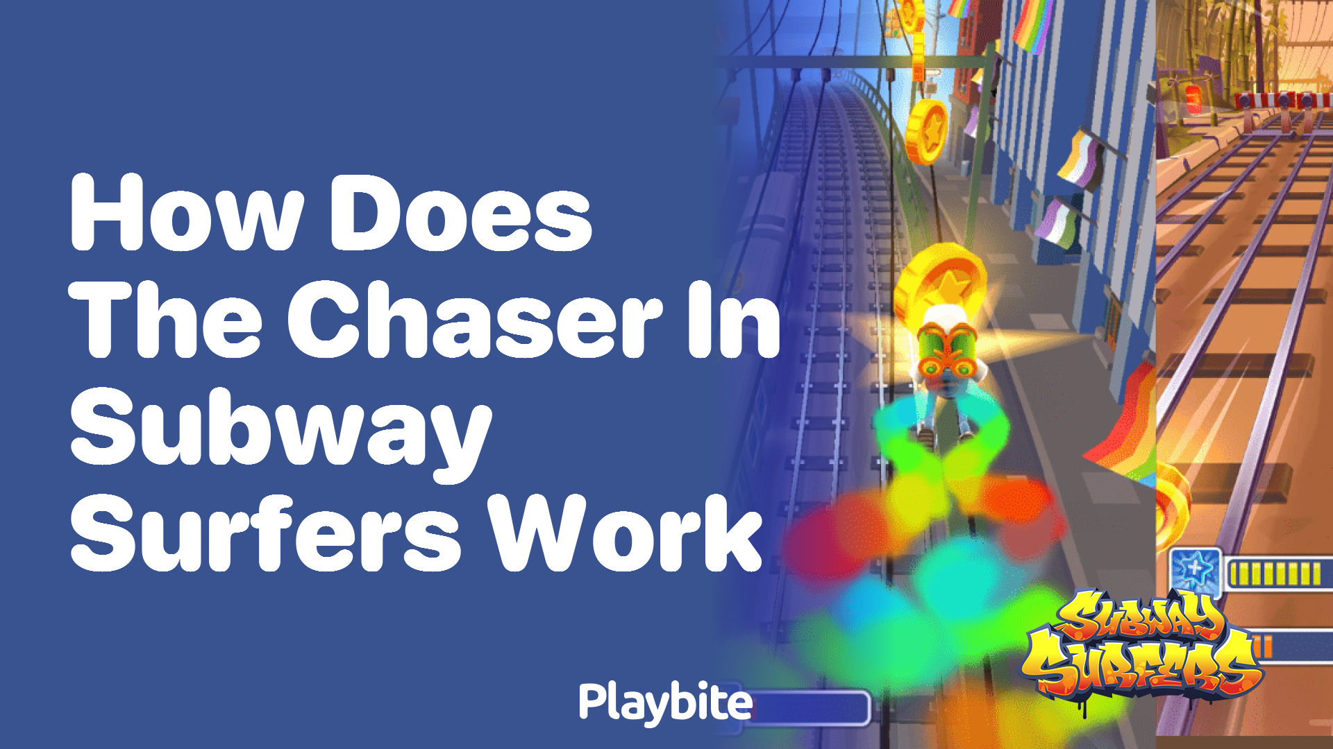 How does the chaser in Subway Surfers work?