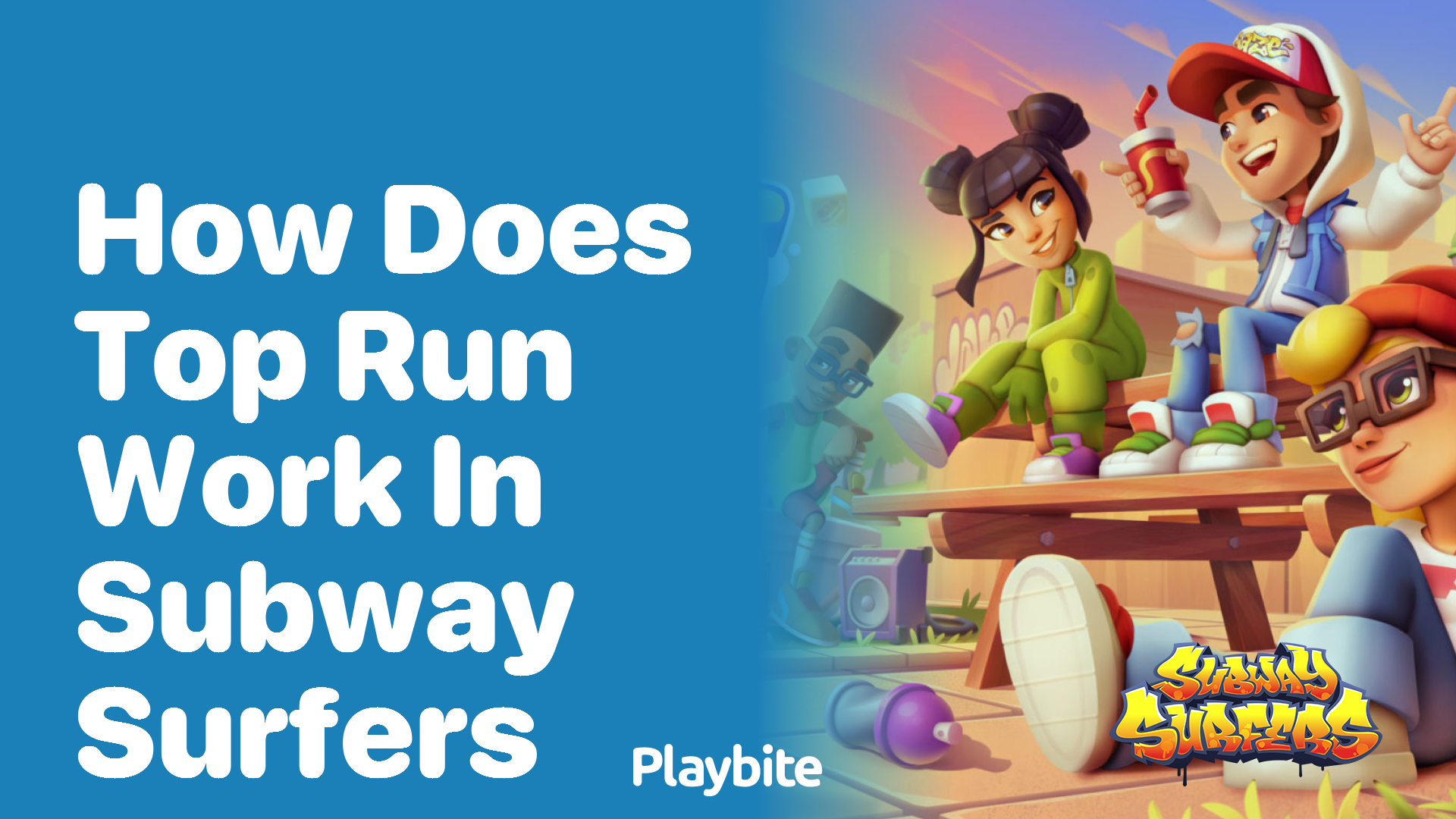 How does the Top Run feature work in Subway Surfers?