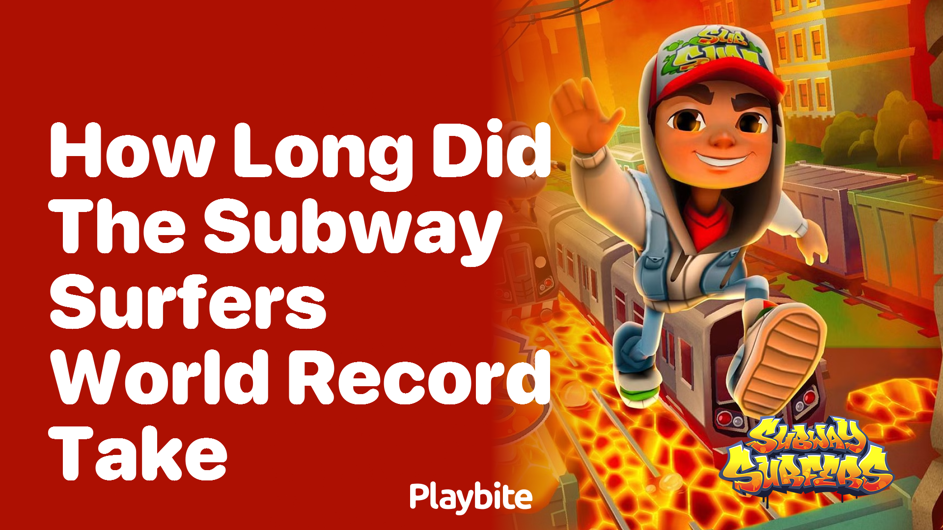 How long did the Subway Surfers world record take?