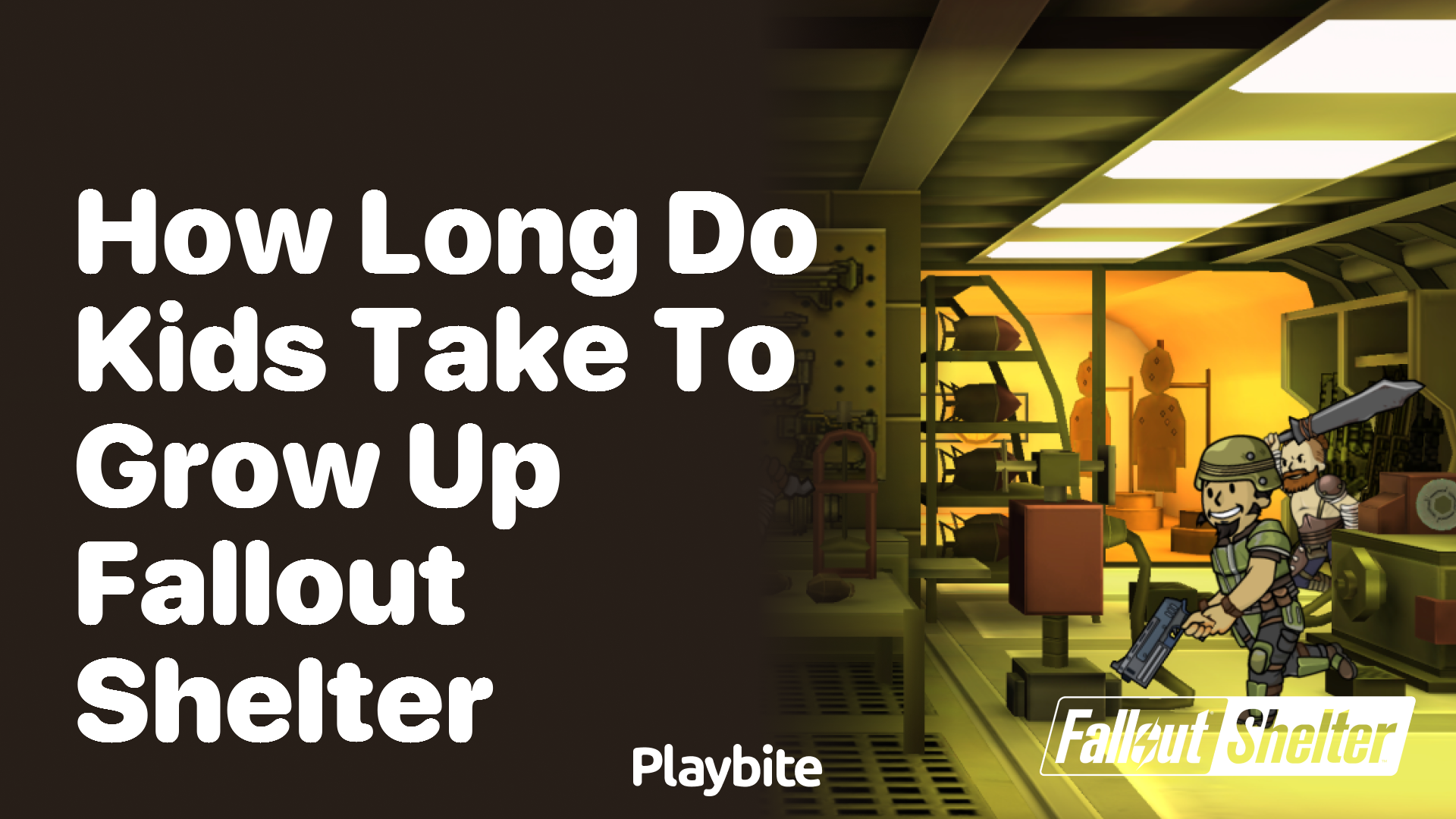 How Long Do Kids Take to Grow Up in Fallout Shelter?