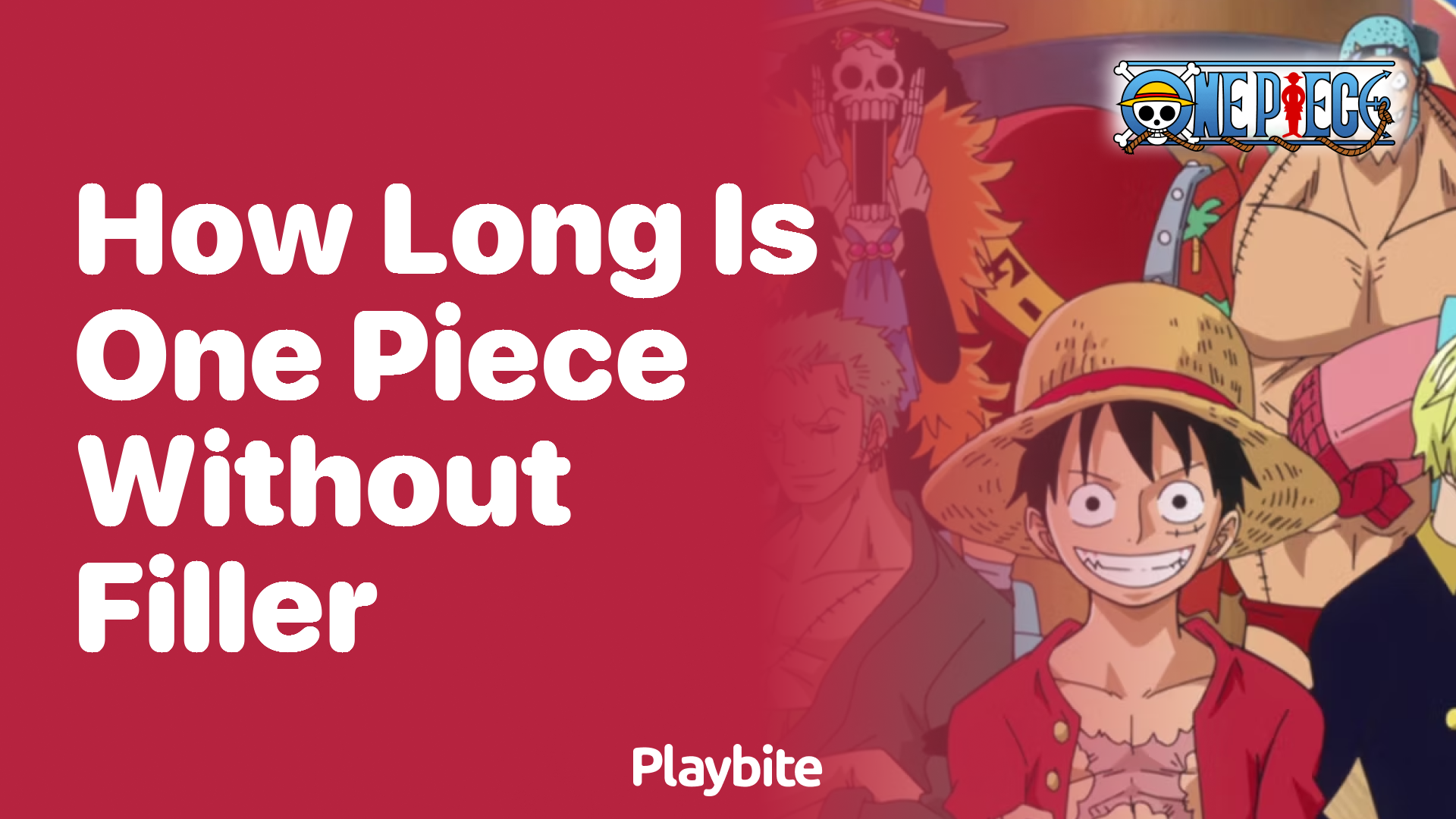 How Long is One Piece Without Filler Episodes?