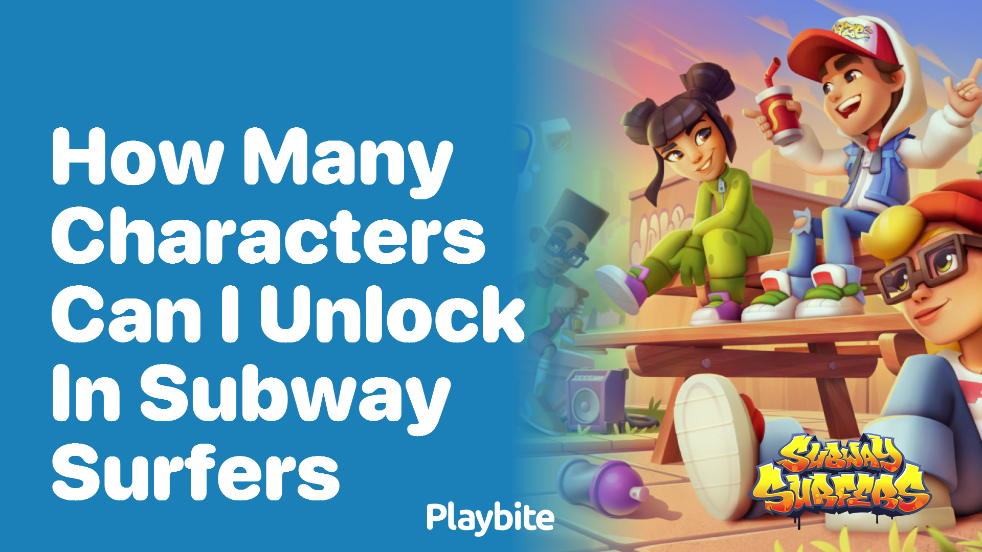 How many characters can I unlock in Subway Surfers?