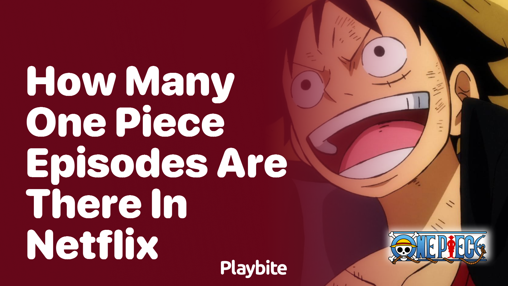 How many One Piece episodes are there on Netflix? Playbite