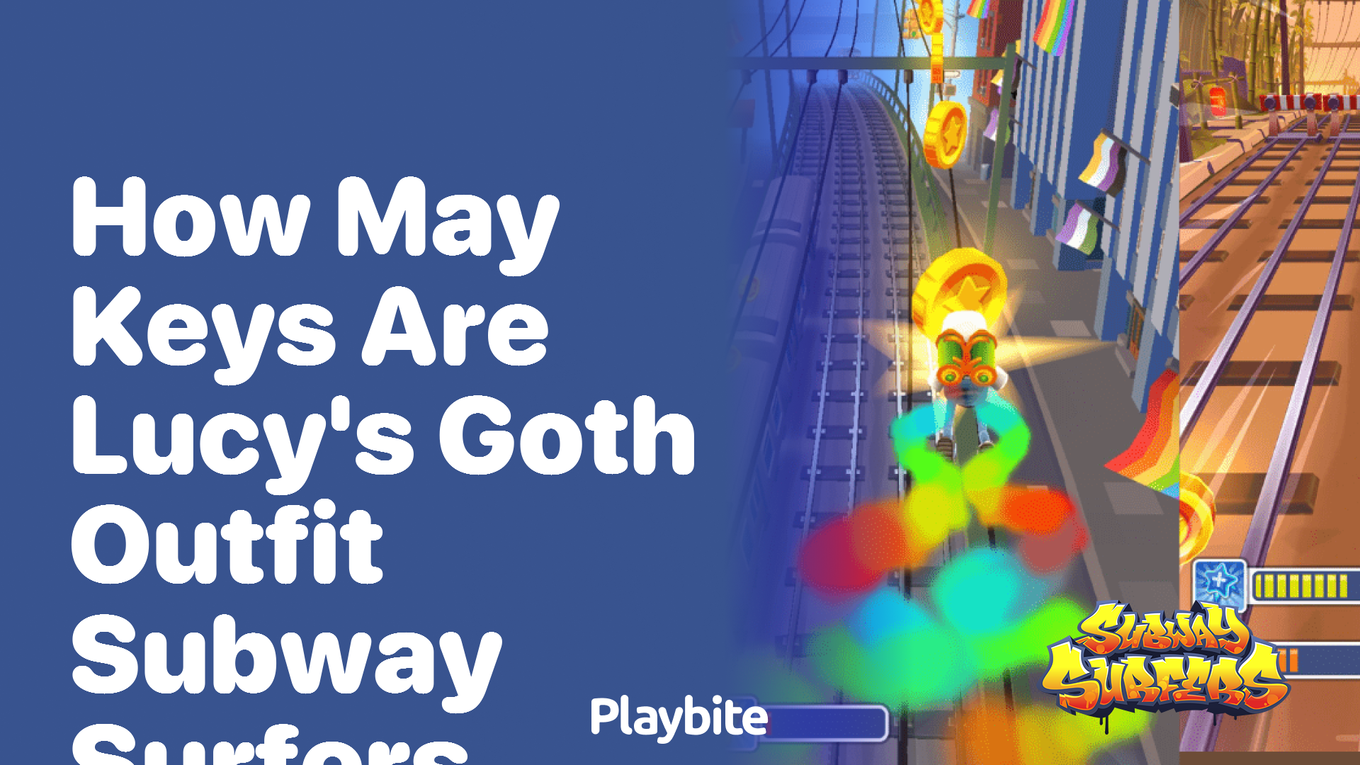 How many keys are Lucy&#8217;s Goth Outfit in Subway Surfers?