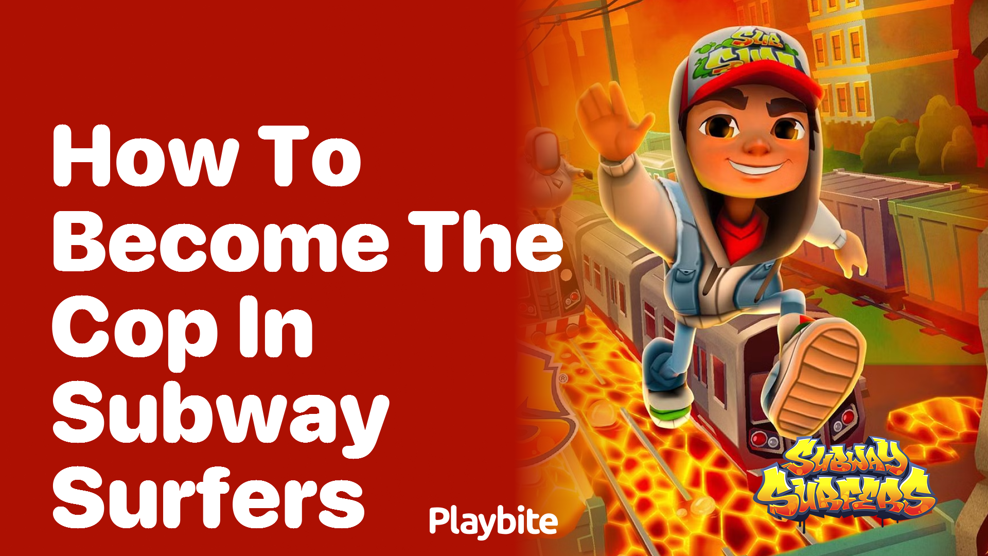 How to become the cop in Subway Surfers?