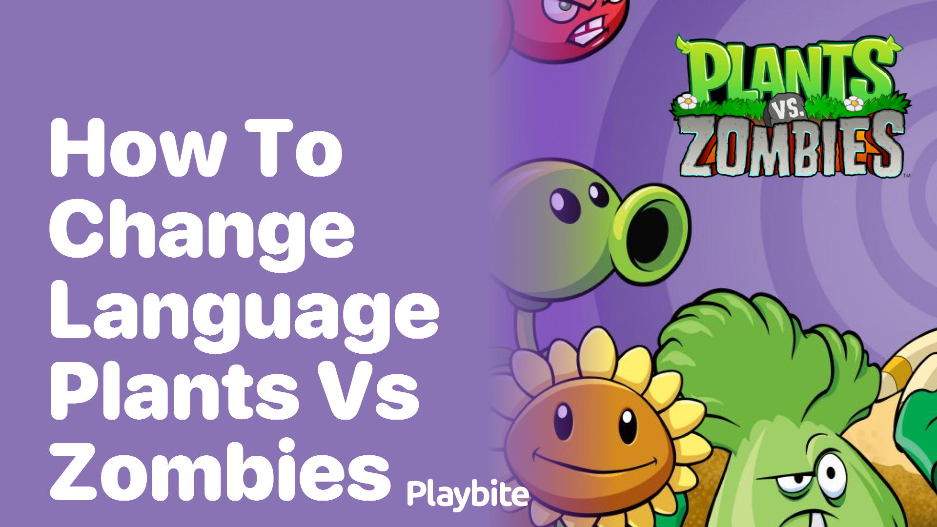 How to change language in Plants vs Zombies