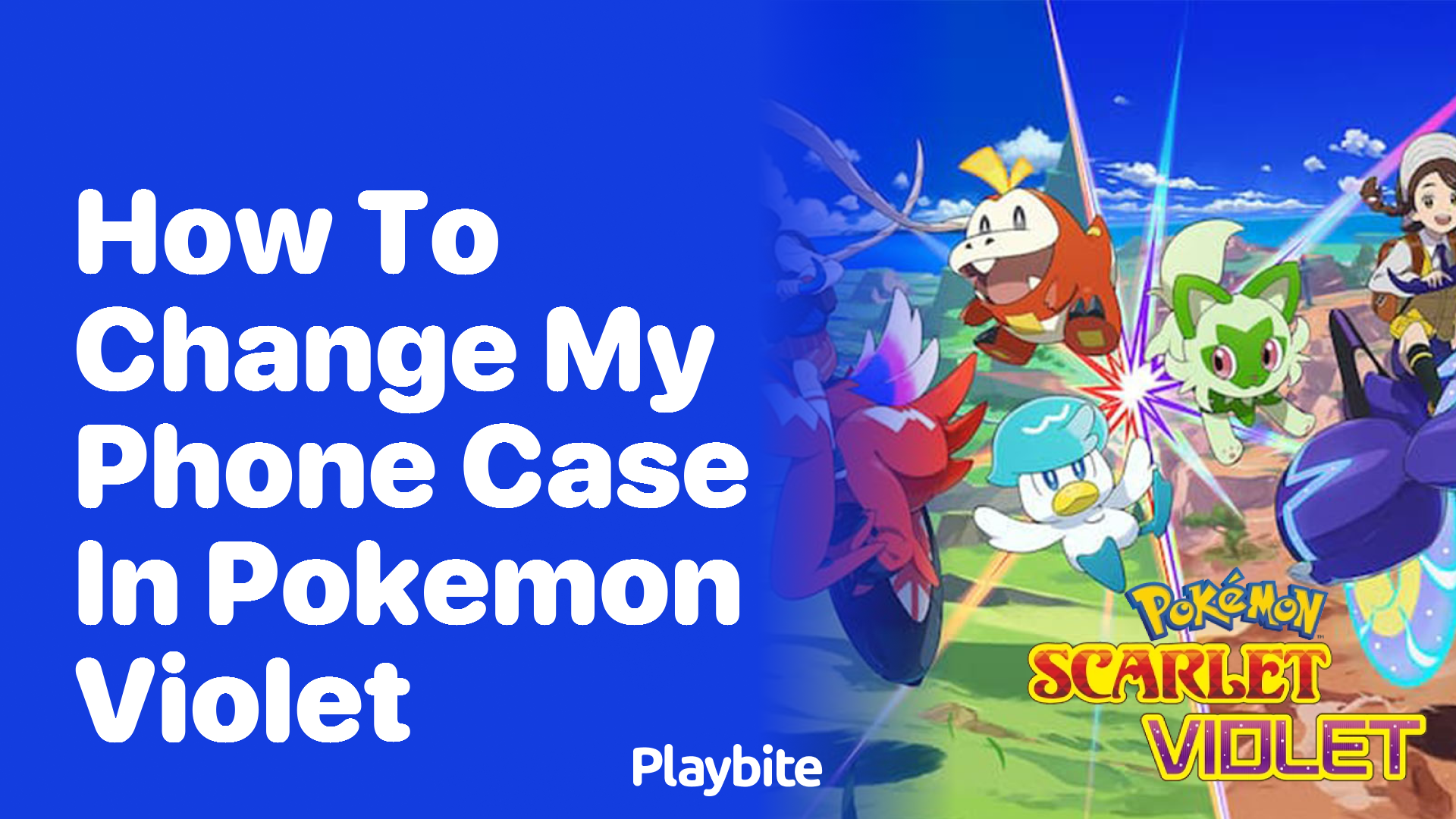 How to change my phone case in Pokemon Violet Playbite