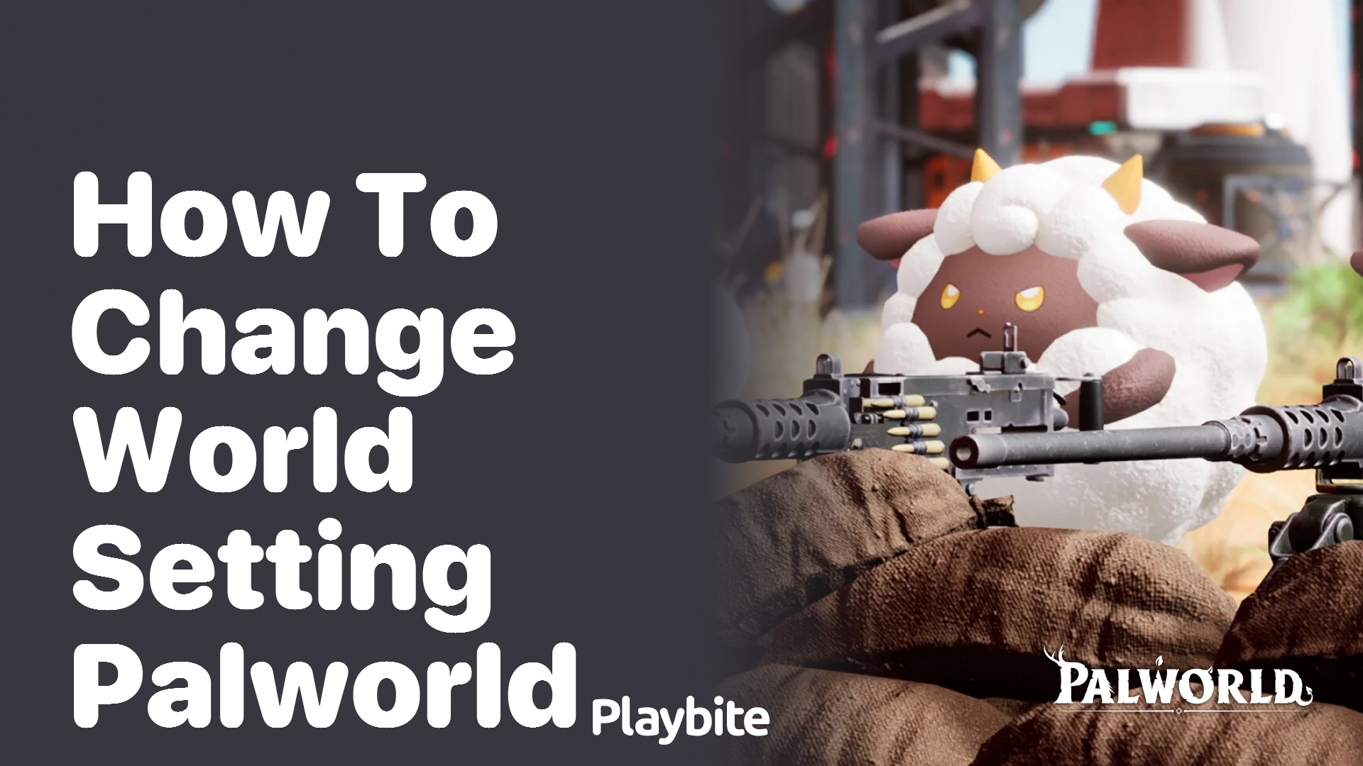 How to change world settings in Palworld?