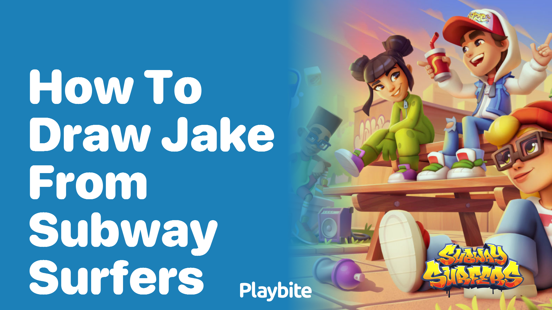 How to Draw Jake from Subway Surfers