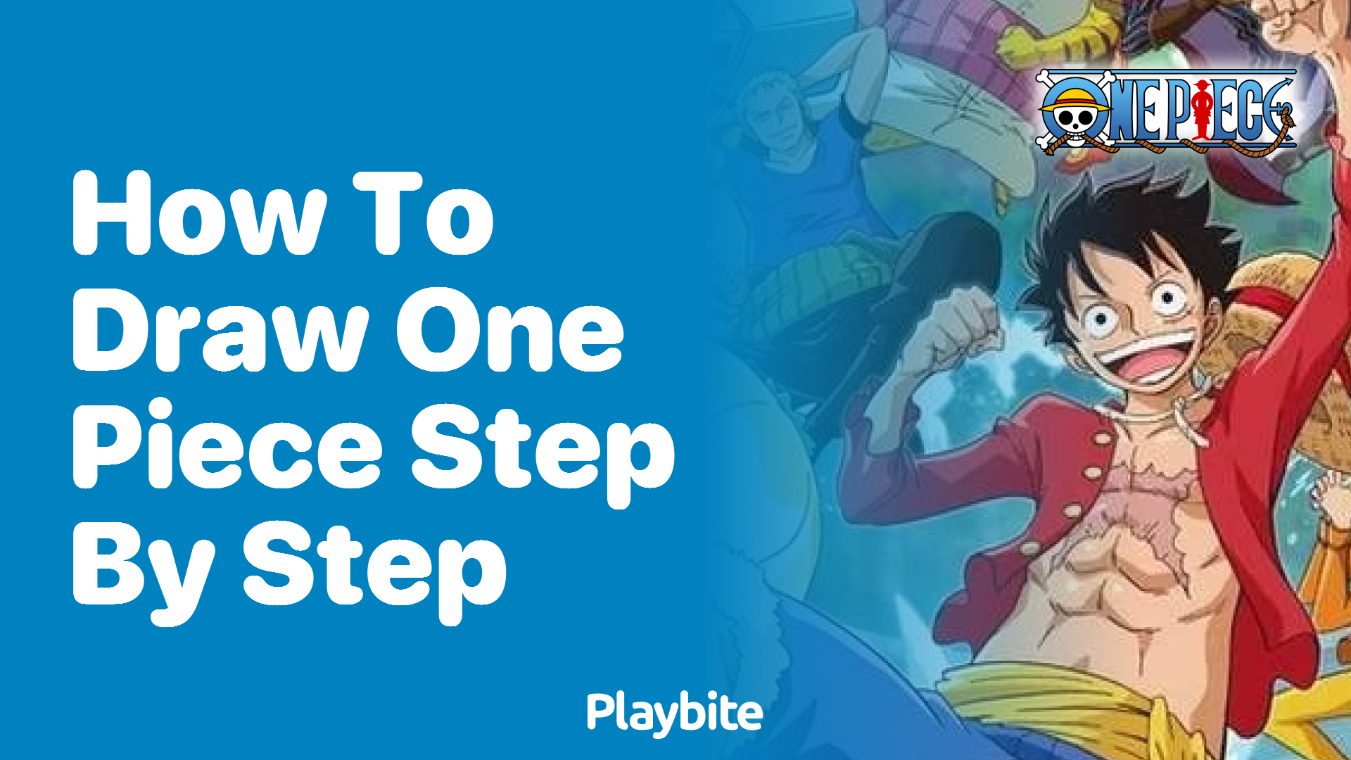 How to draw One Piece step by step