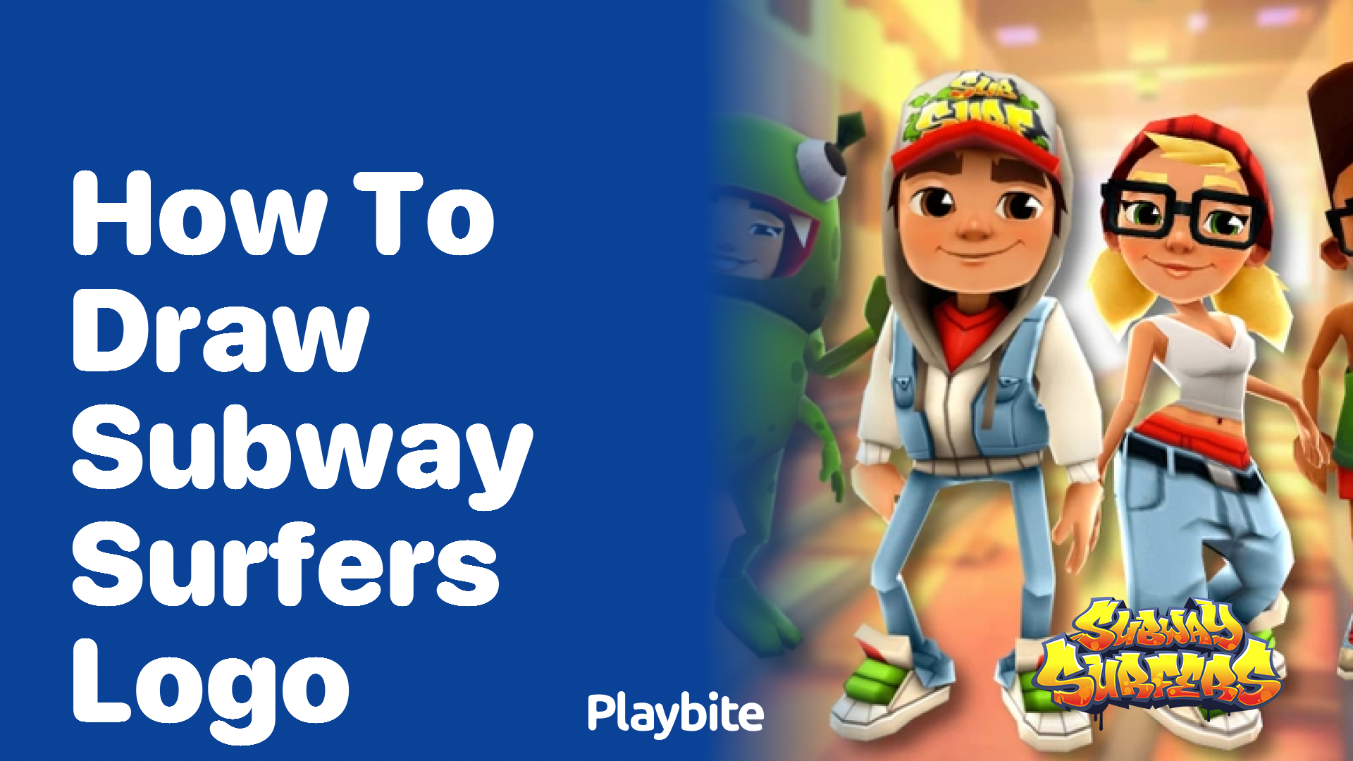 How to Draw the Subway Surfers Logo