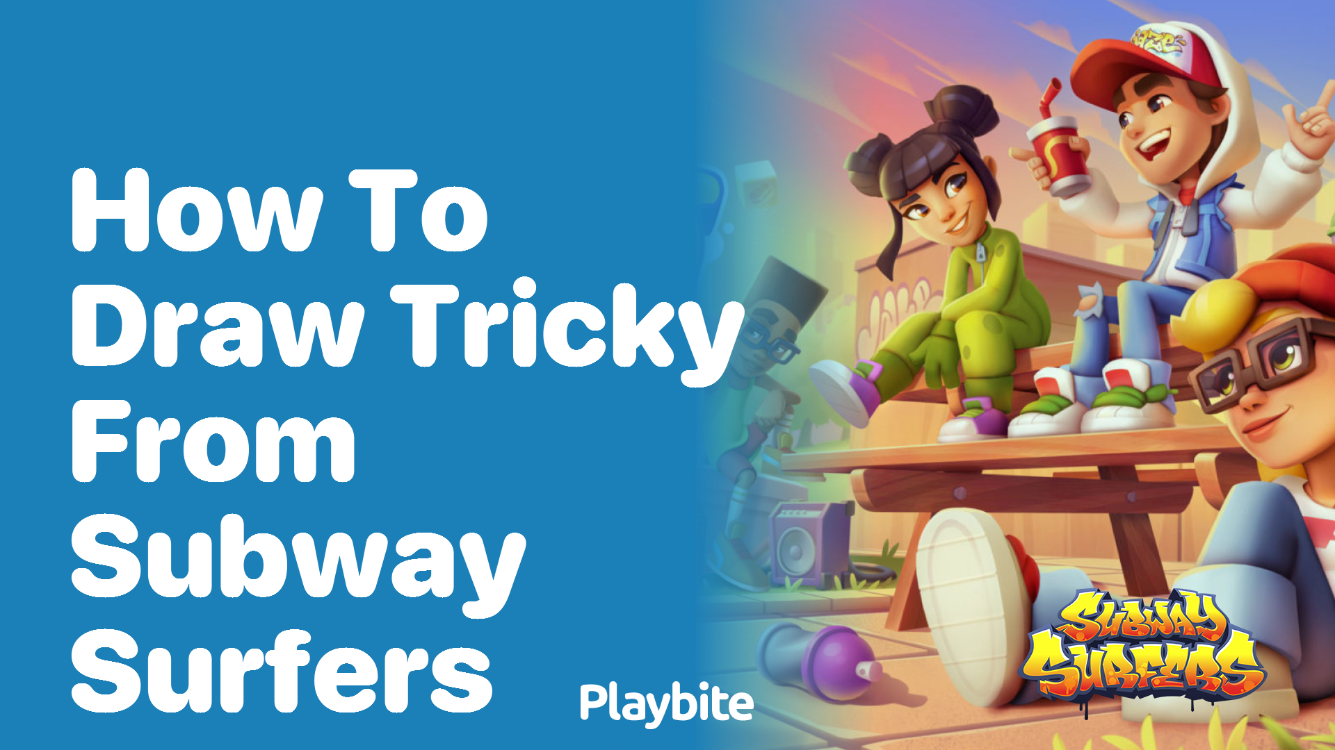 How to Draw Tricky from Subway Surfers