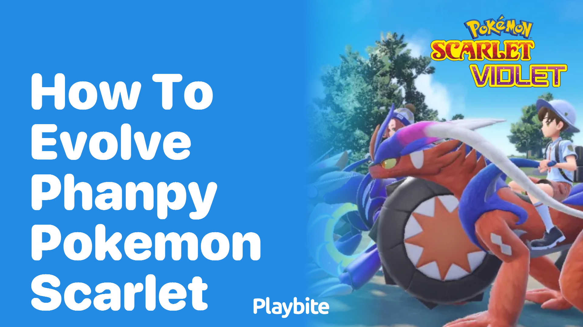 How to evolve Phanpy in Pokemon Scarlet - Playbite