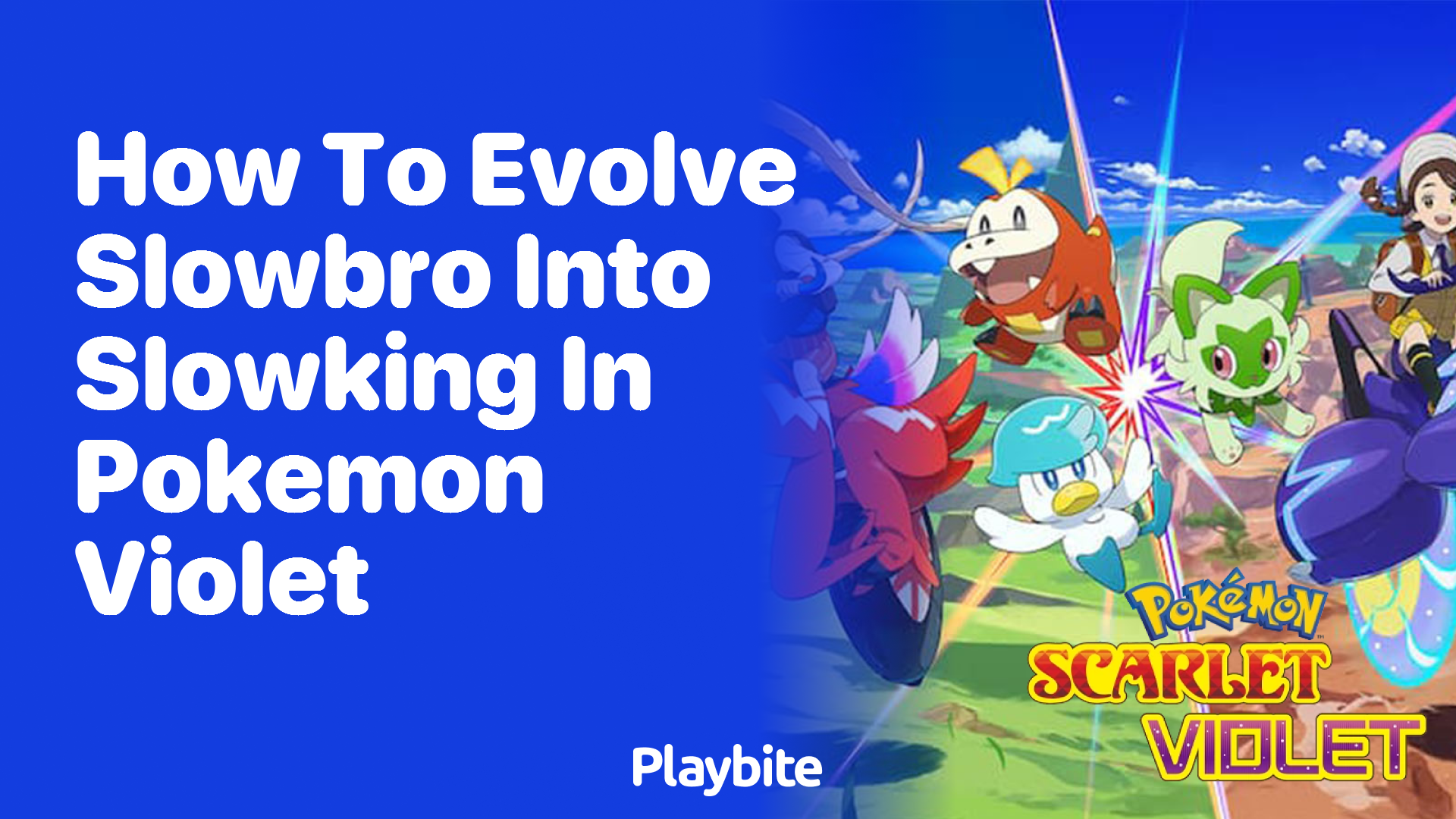 How to evolve Slowbro into Slowking in Pokemon Violet - Playbite