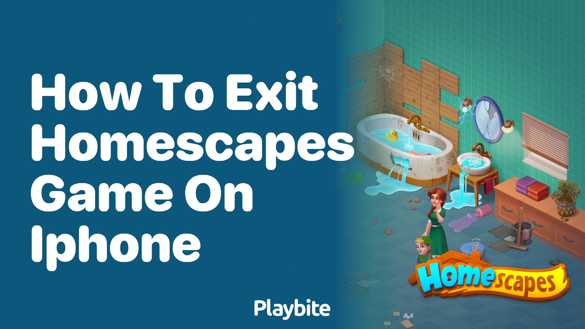 How to Exit Homescapes Game on iPhone - Playbite