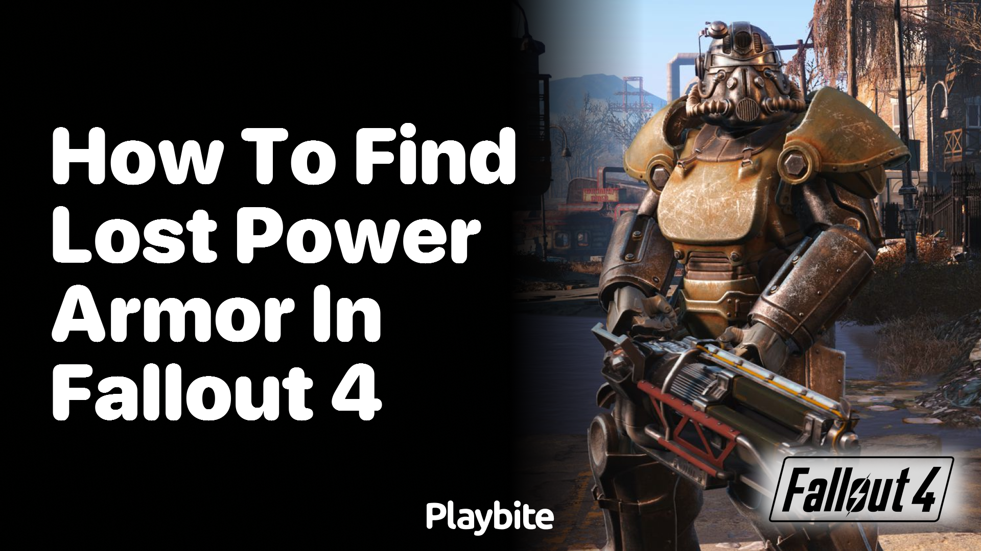 How to find lost power armor in Fallout 4