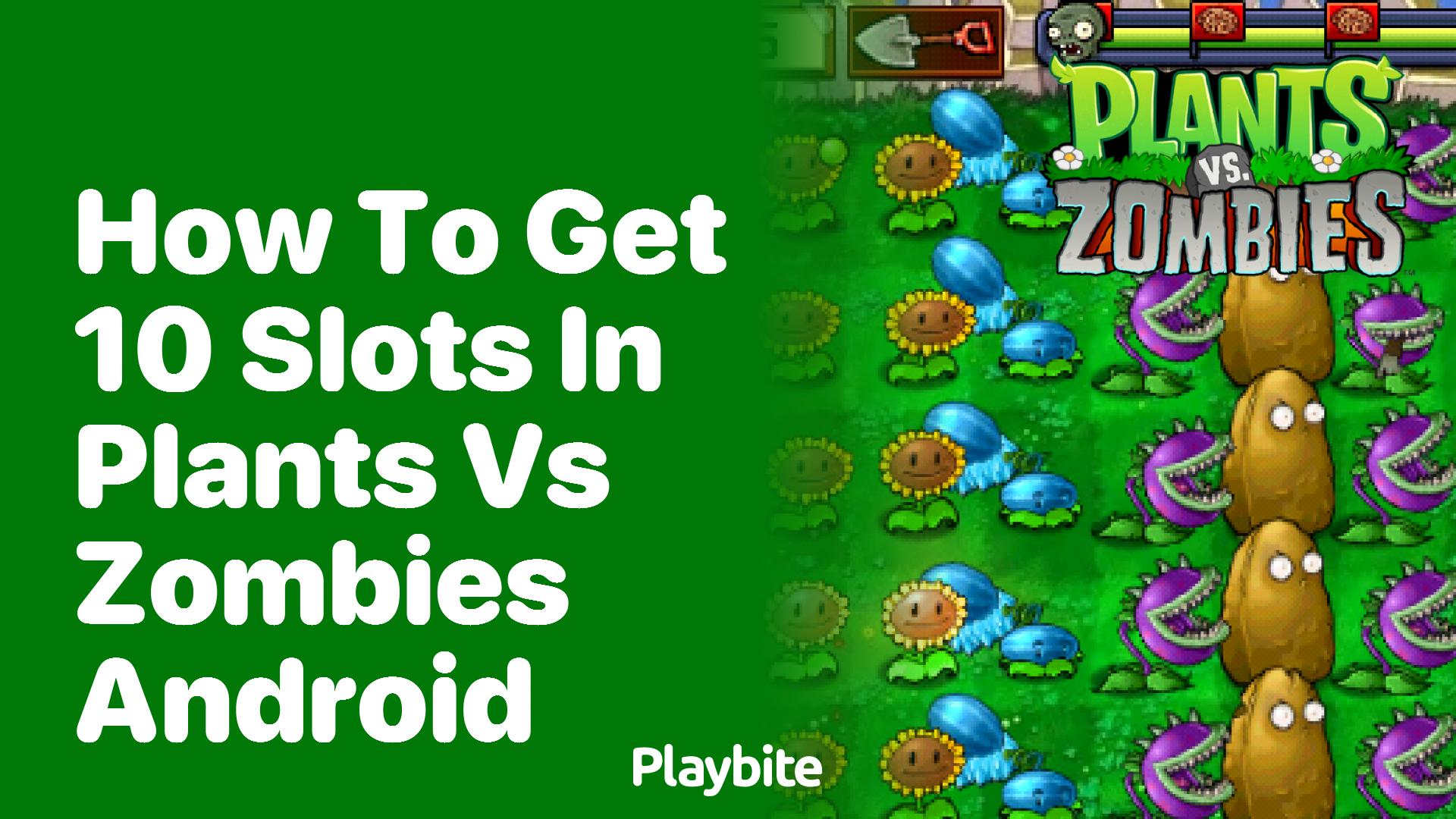 How to get 10 slots in Plants vs Zombies Android - Playbite