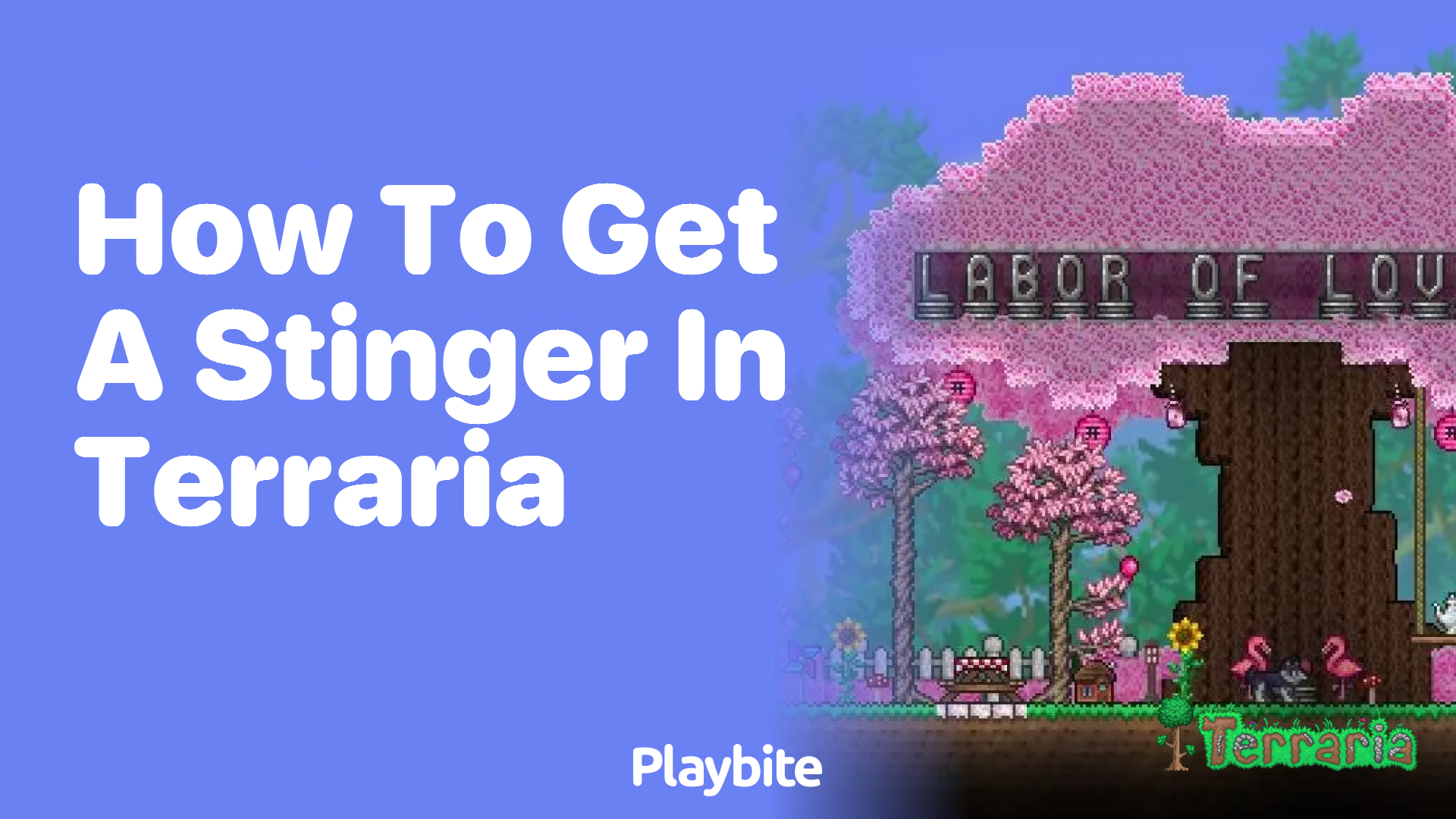 How to get a Stinger in Terraria