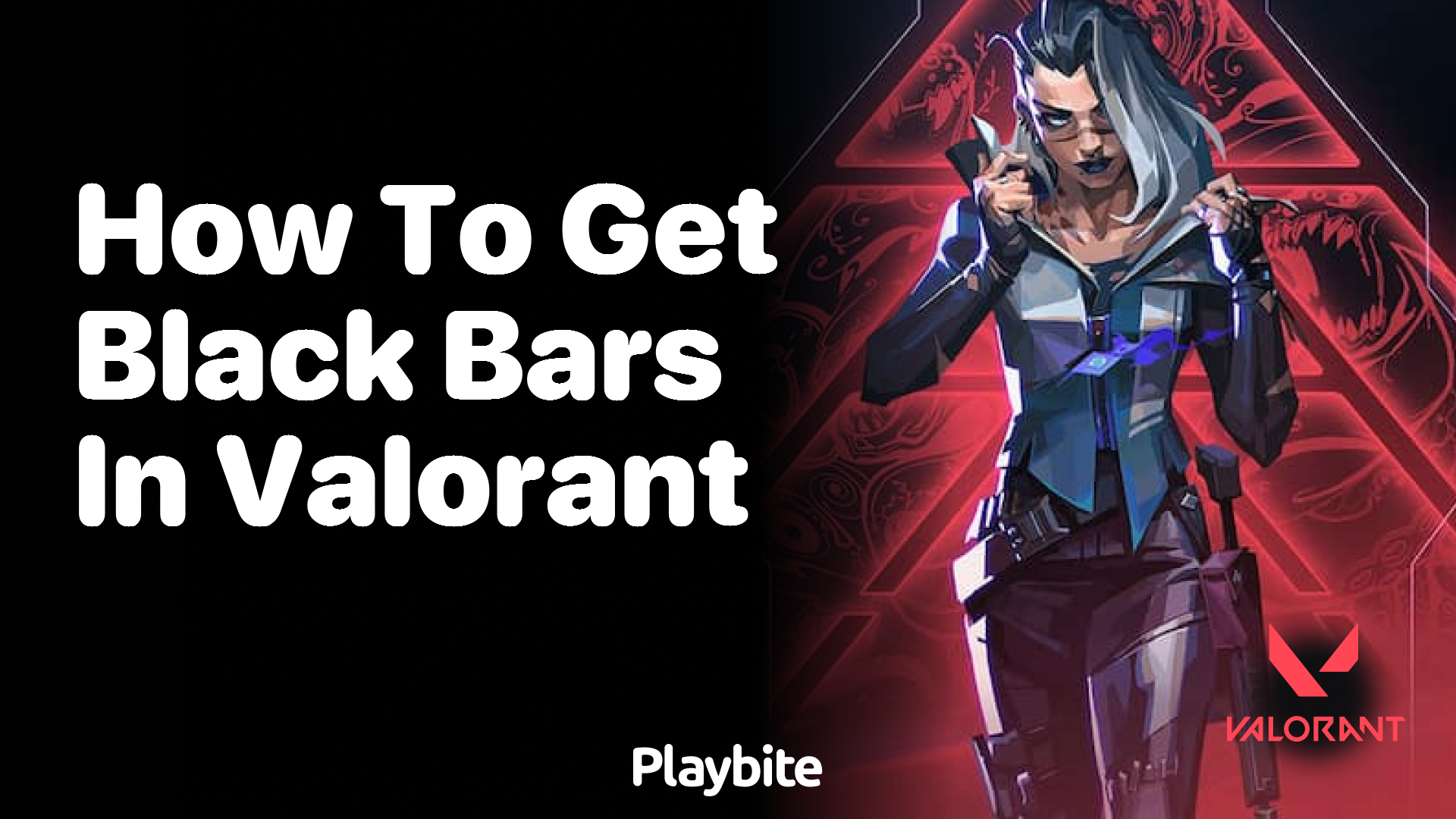 How to get black bars in Valorant