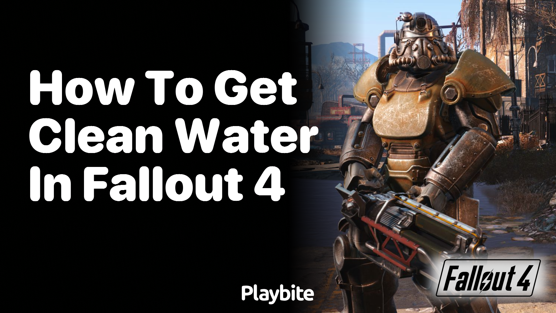 How to get clean water in Fallout 4