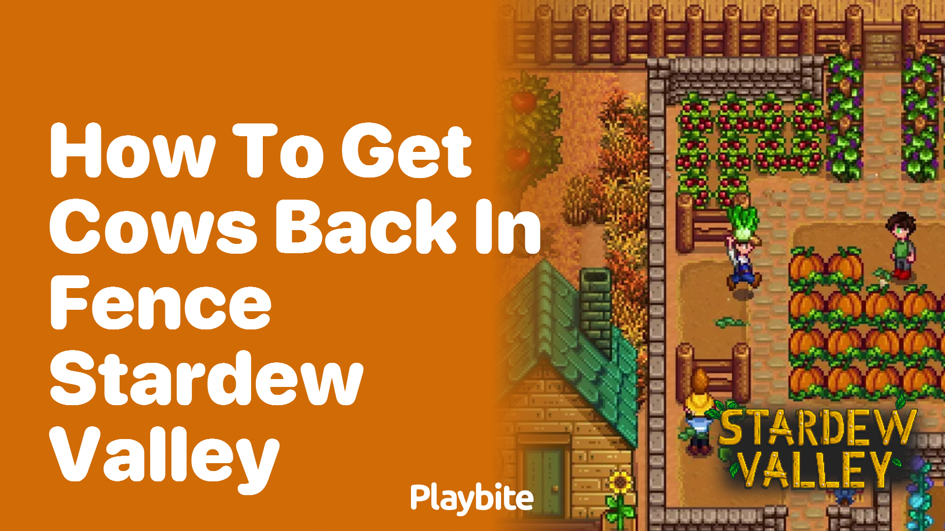 How to Get Cows Back in the Fence in Stardew Valley