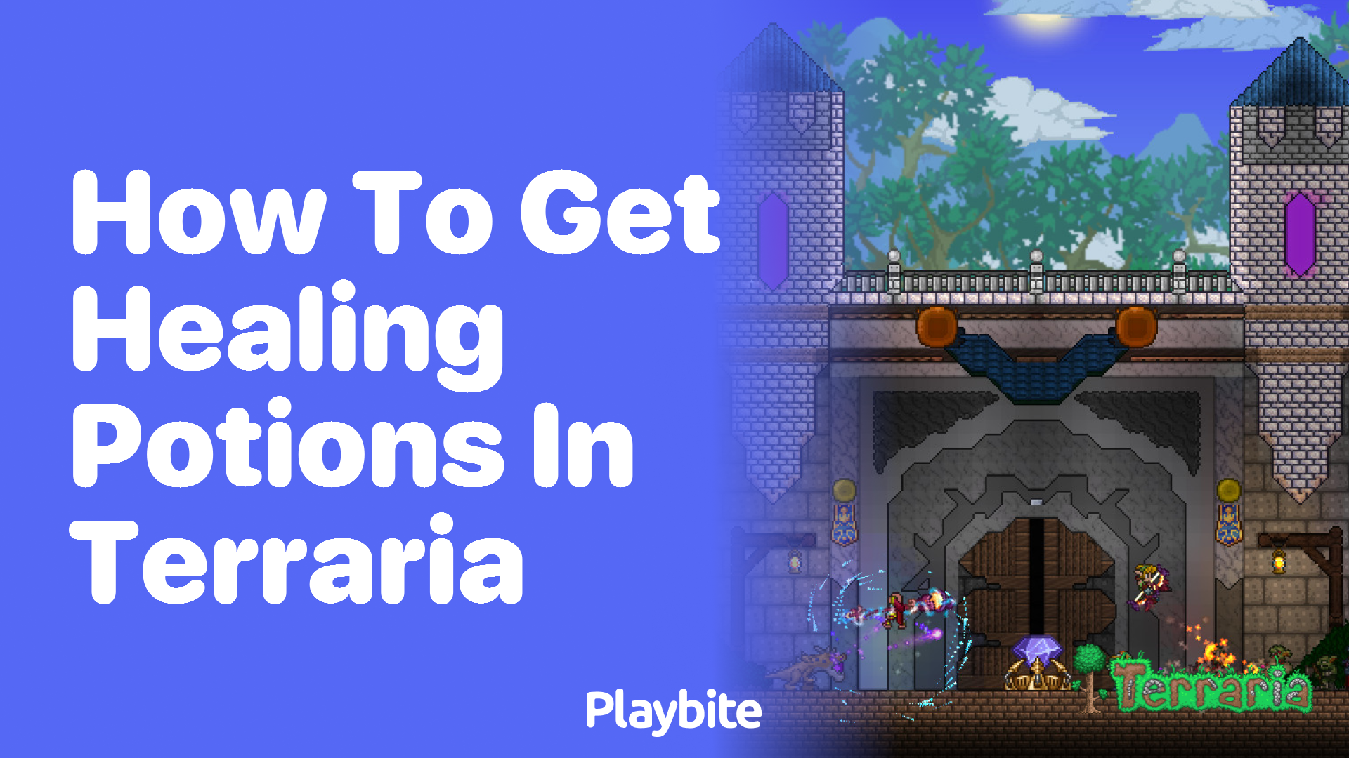 How to get healing potions in Terraria