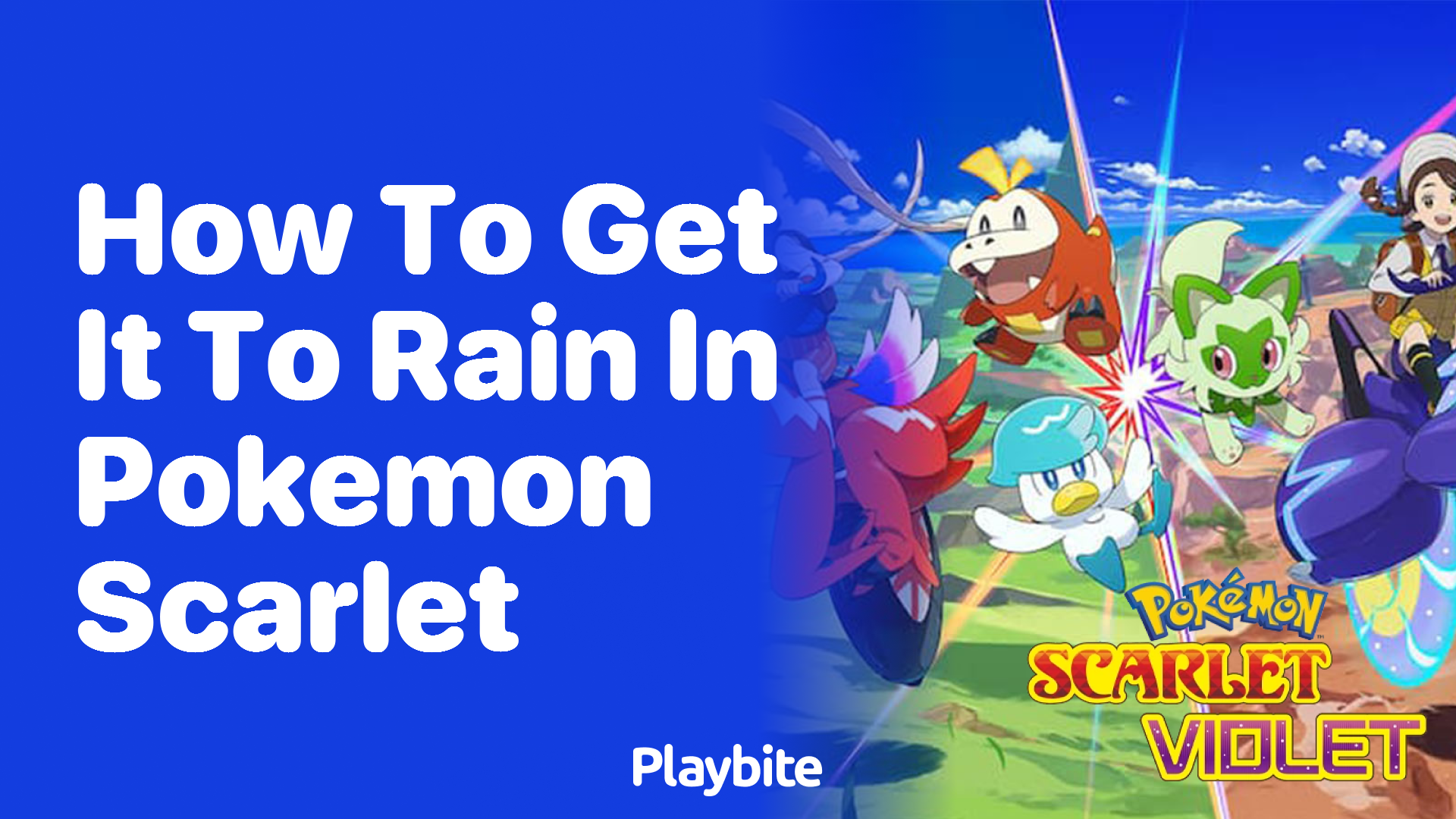 How to Get It to Rain in Pokemon Scarlet - Playbite