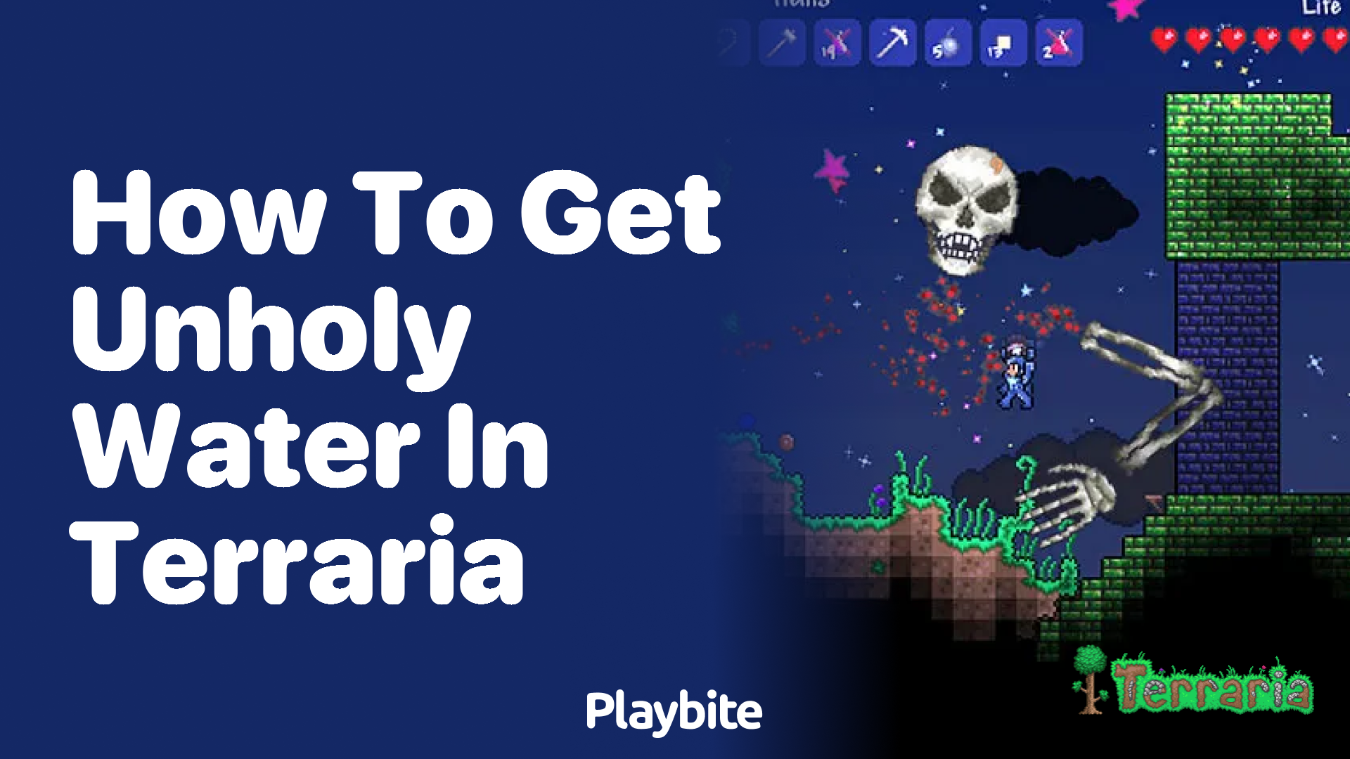 How to get Unholy Water in Terraria