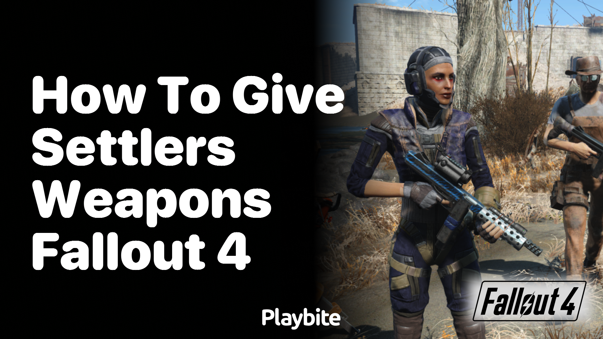 How to Give Settlers Weapons in Fallout 4