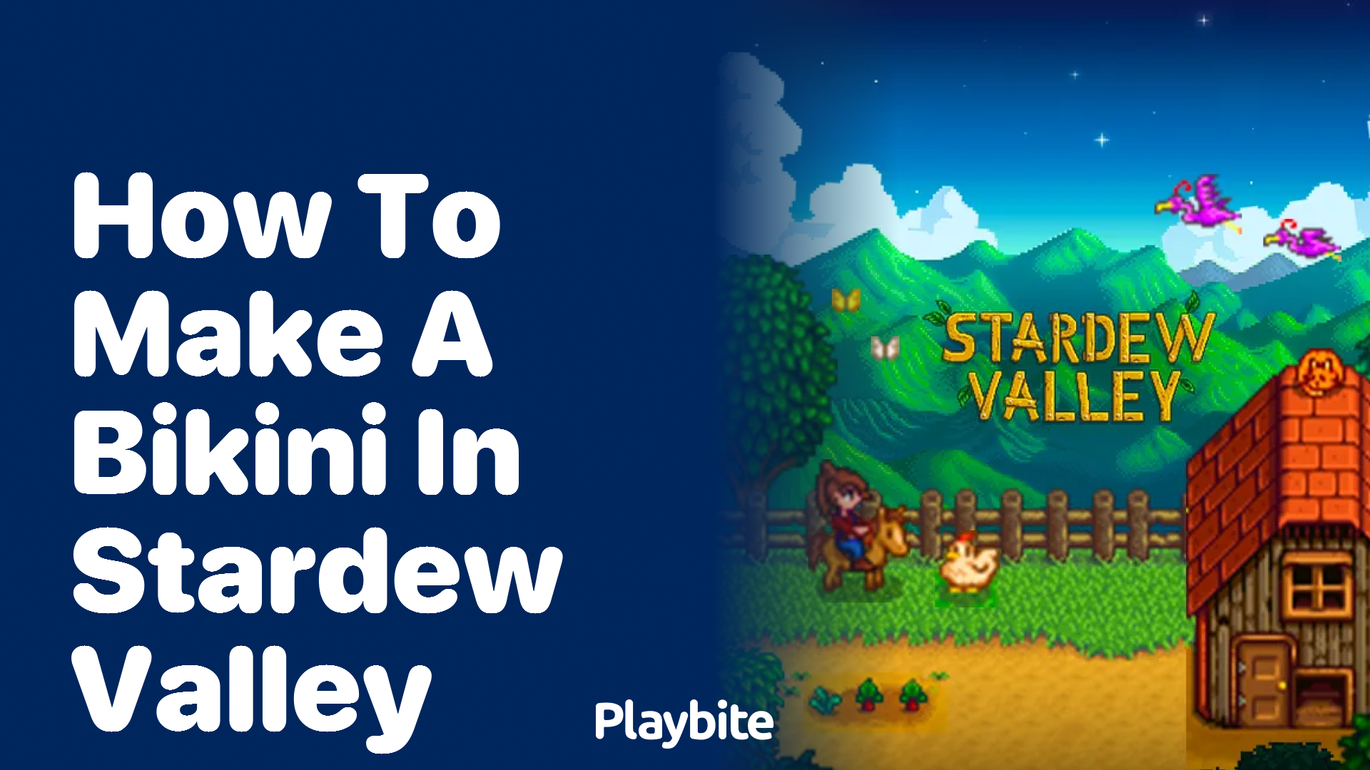 How to make a bikini in Stardew Valley Playbite