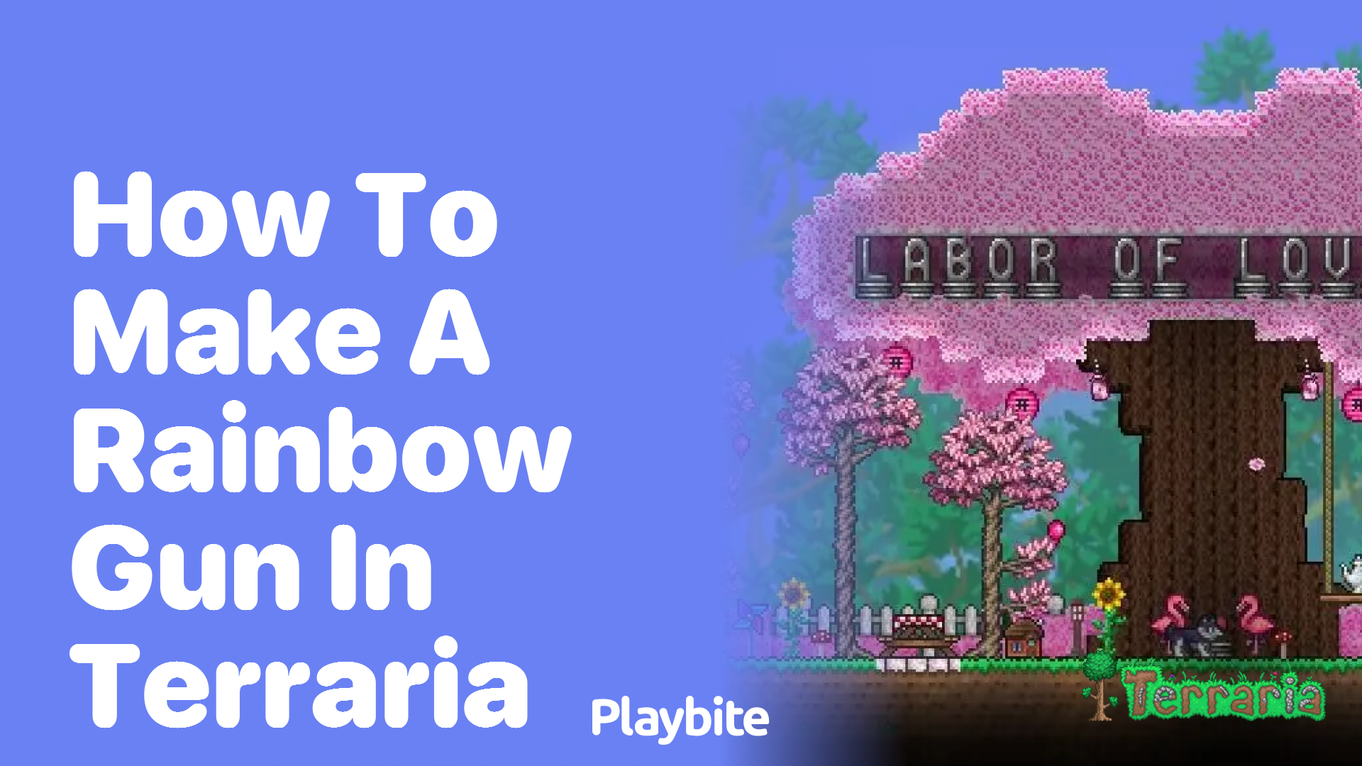 How to make a Rainbow Gun in Terraria