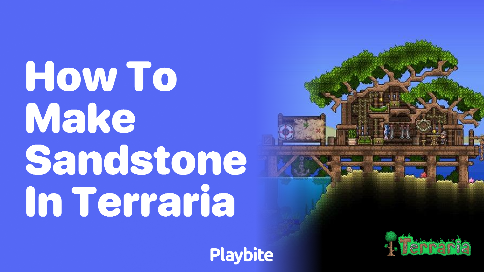 How to make sandstone in Terraria