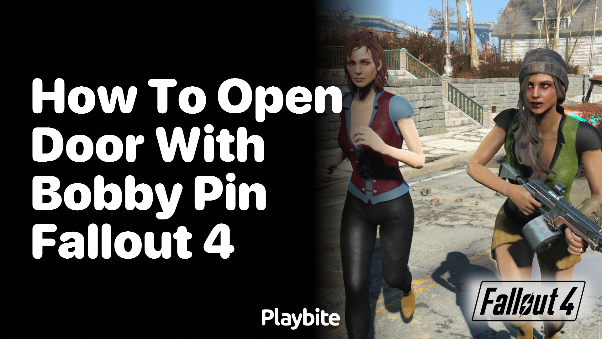 How to open a door with a bobby pin in Fallout 4