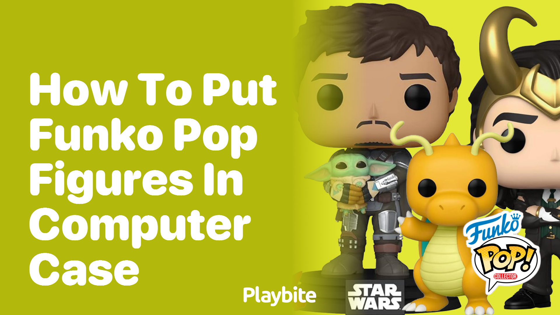 How to put Funko Pop figures in a computer case?