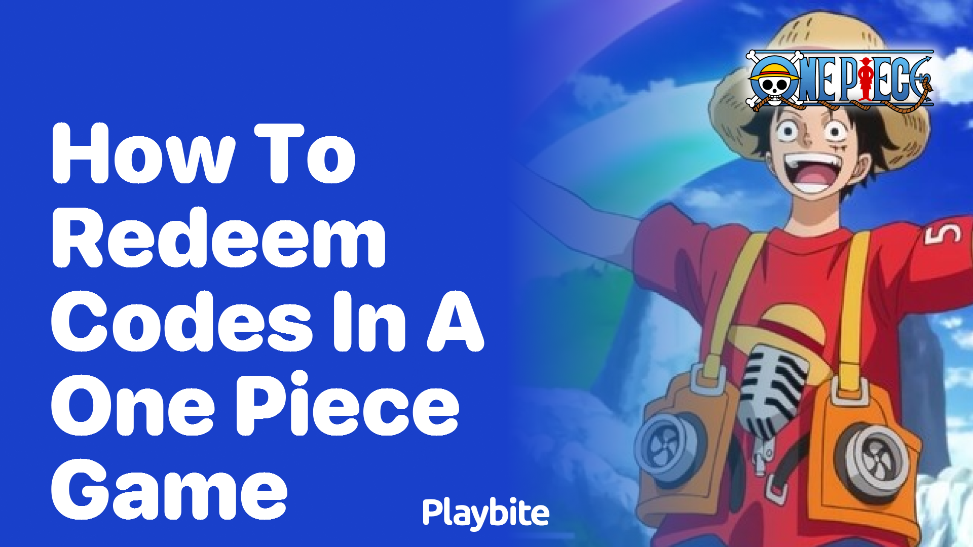 How to Redeem Codes in a One Piece Game: A Simple Guide - Playbite